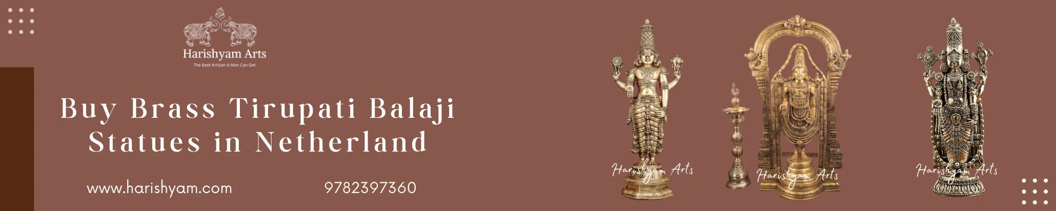Buy Brass Tirupati Balaji statue in Netherland
