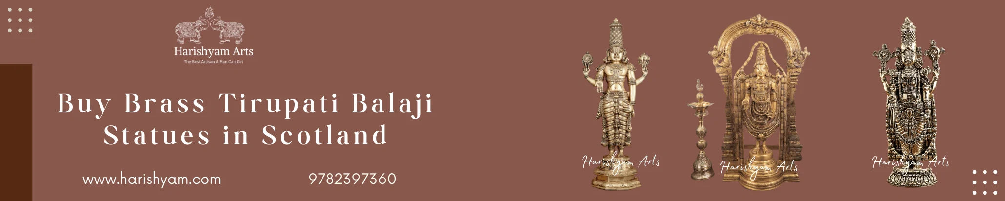 Buy Brass Tirupati Balaji statue in Scotland