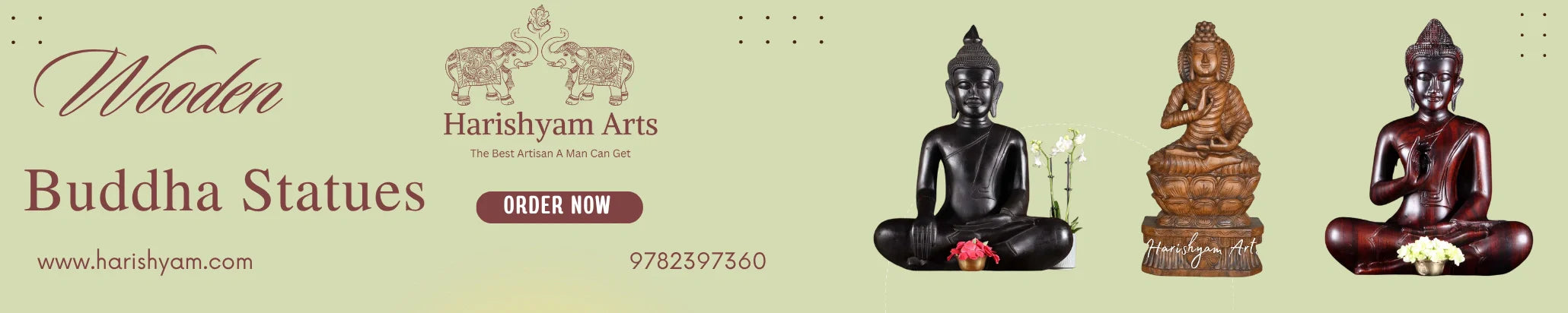 Wooden Buddha Statues