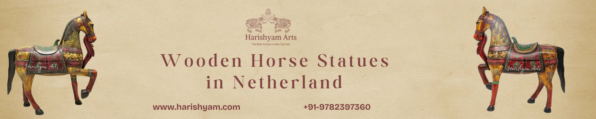 Buy Wooden Horse Statues In Netherland