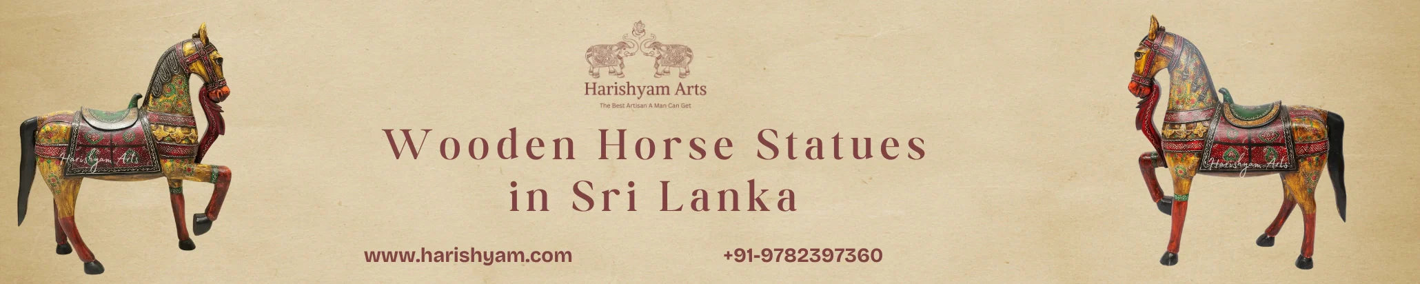 Buy Wooden Horse Statues In Sri Lanka