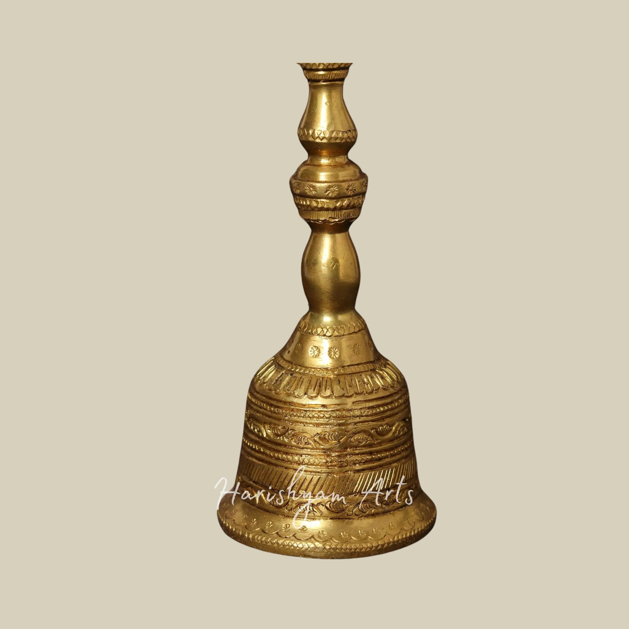 10" Brass Peacock Puja Bell | Ghanti2