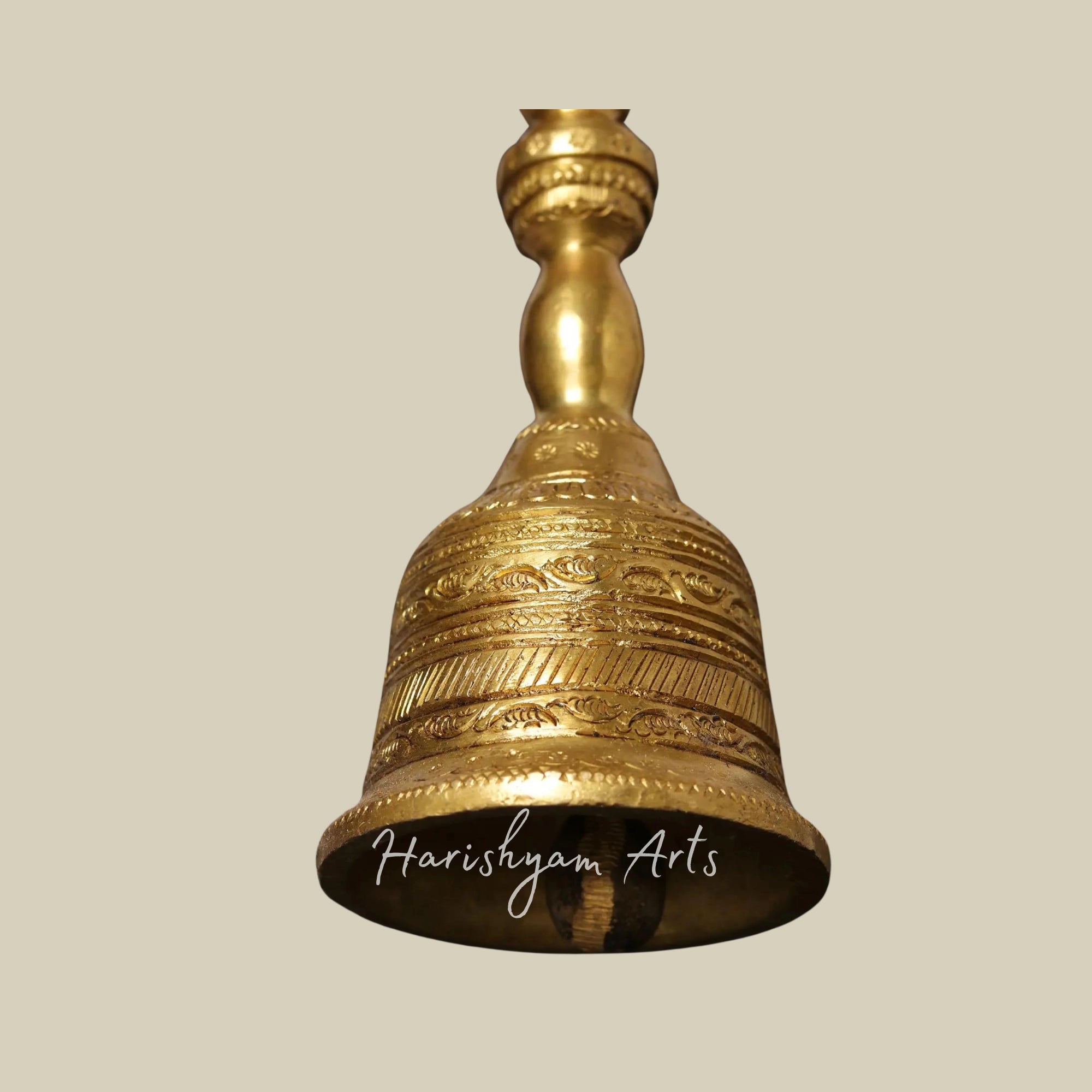 10" Brass Peacock Puja Bell | Ghanti6