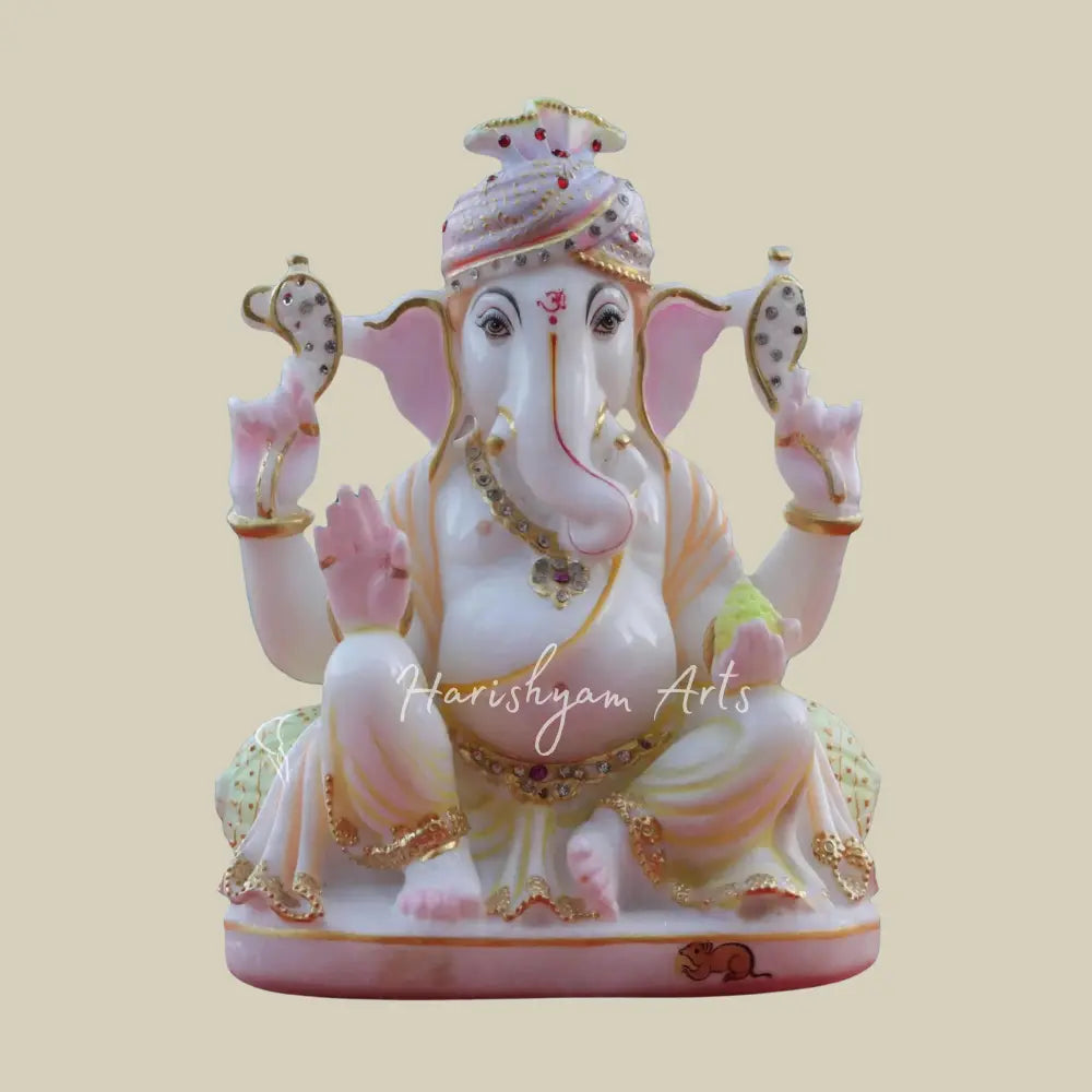 10" Lord Ganesha Wearing Turban