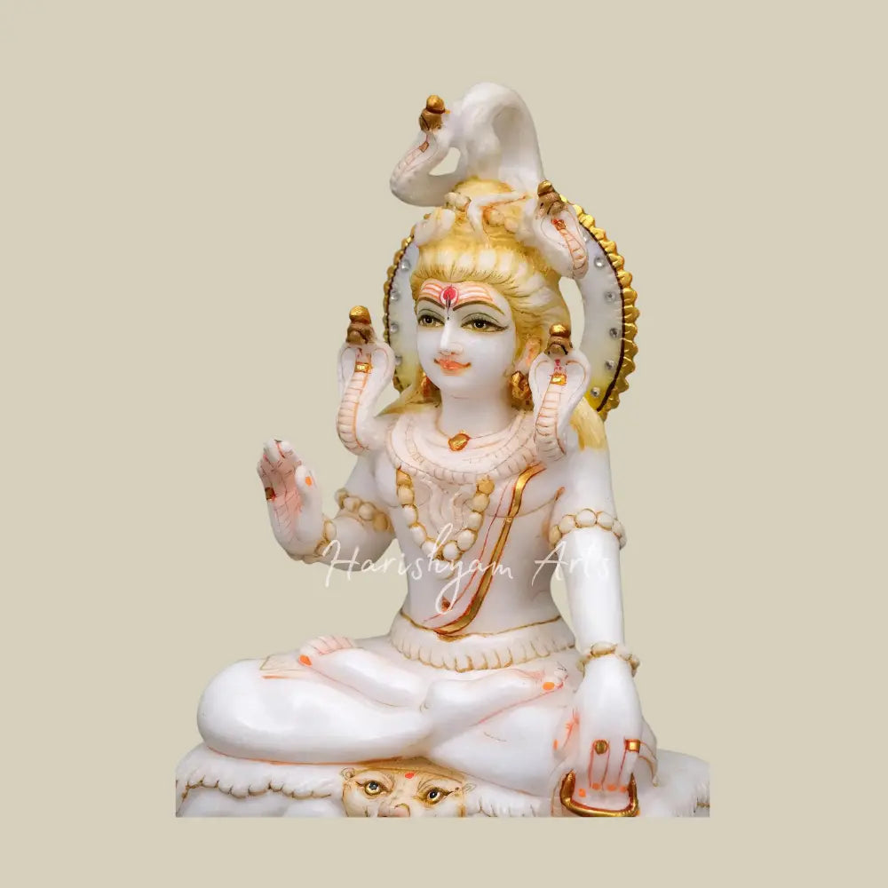 10" Mahadeva Shiva Marble Statue