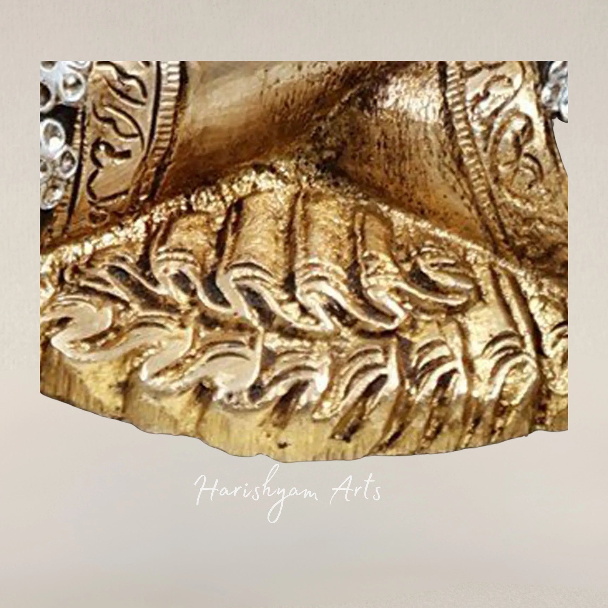 11" Blessing Buddha Brass Statue with Abhaya Mudra for Home Decor