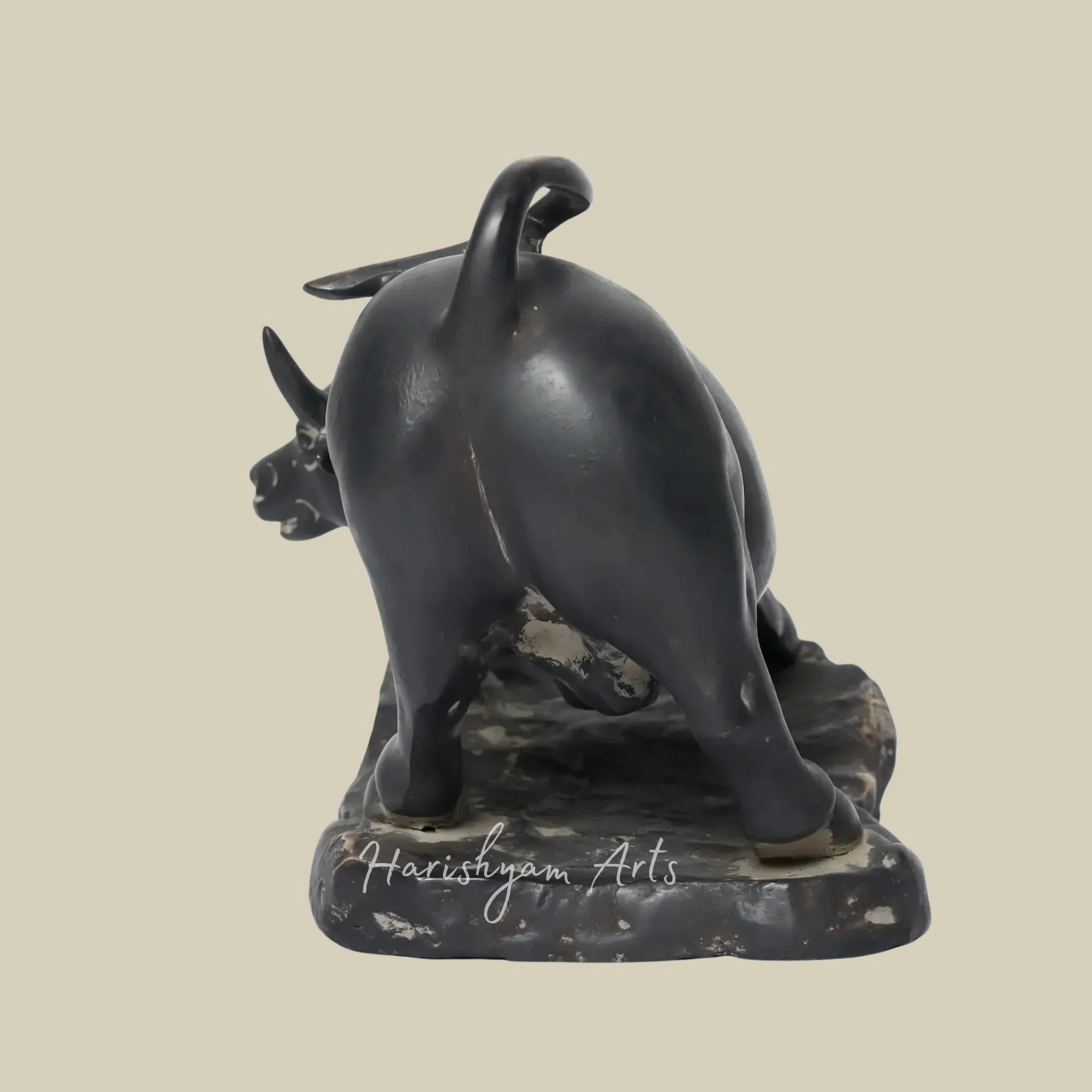 11" Charging Bull Statue for Contemporary Home and Office Decor
