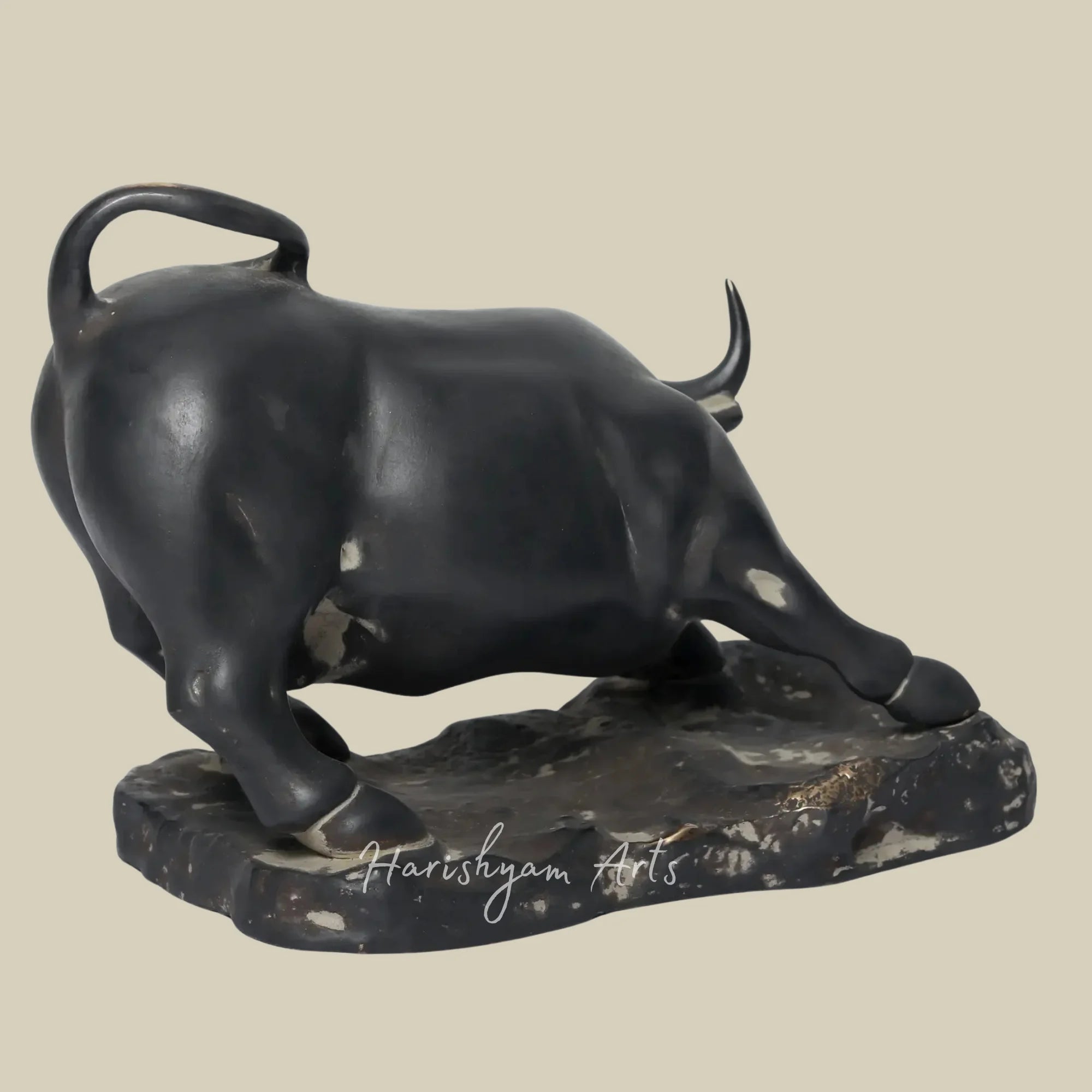 11" Charging Bull Statue for Contemporary Home and Office Decor