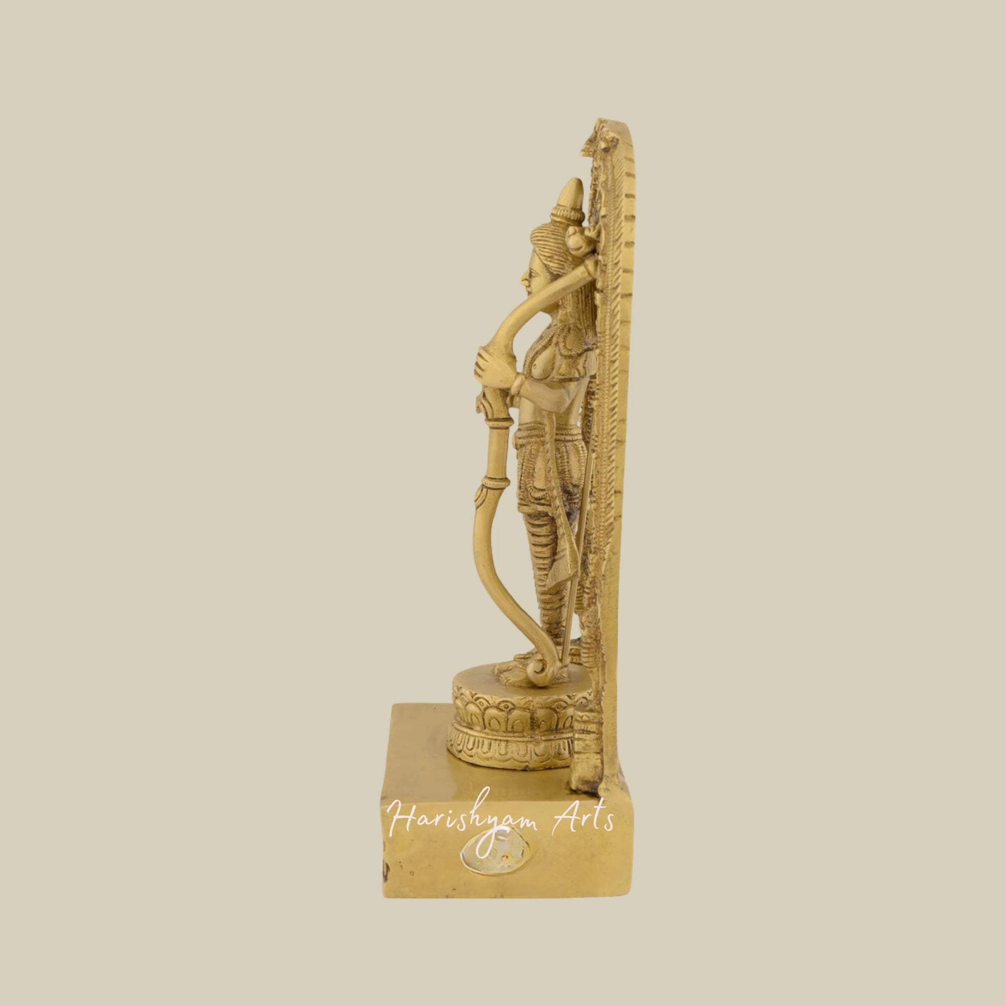 11" Handcrafted Ram Lalla Statue in Brass for Mandir1