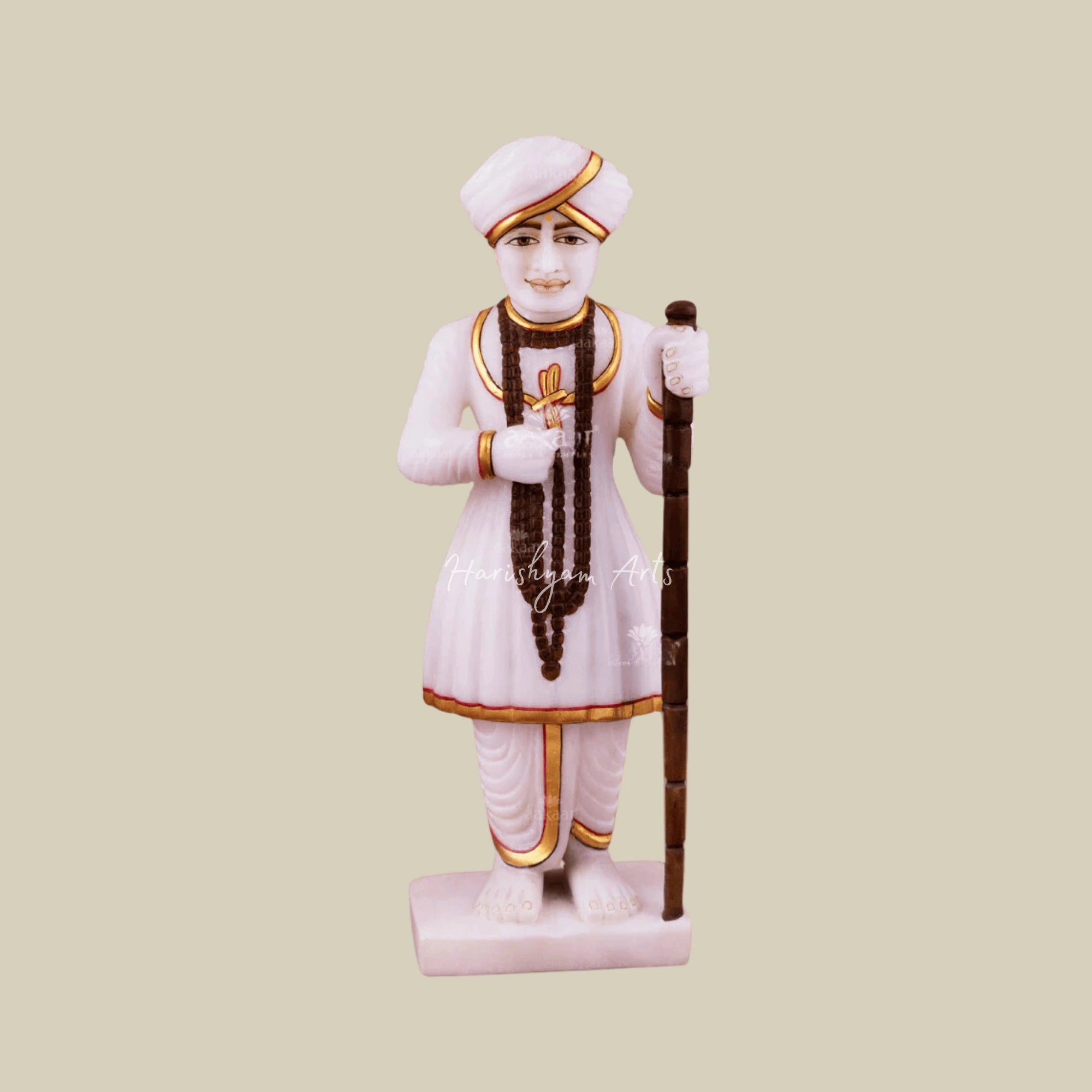 11 inches Marble Jalaram Bapa Murti Online1