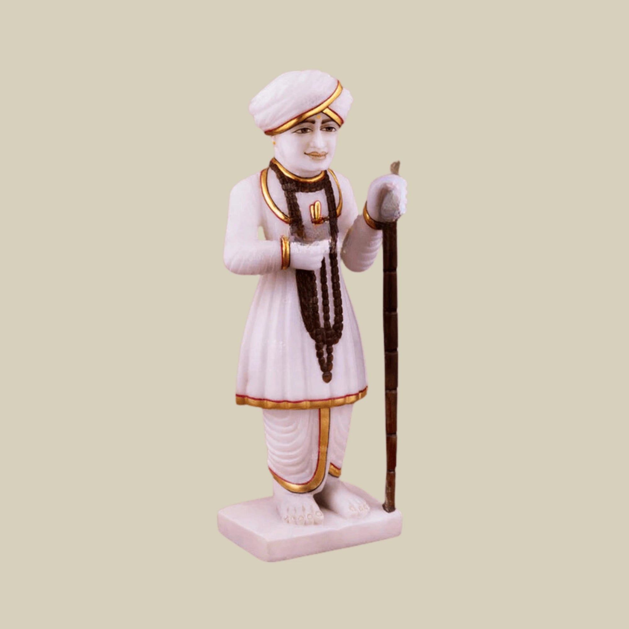 11 inches Marble Jalaram Bapa Murti Online3