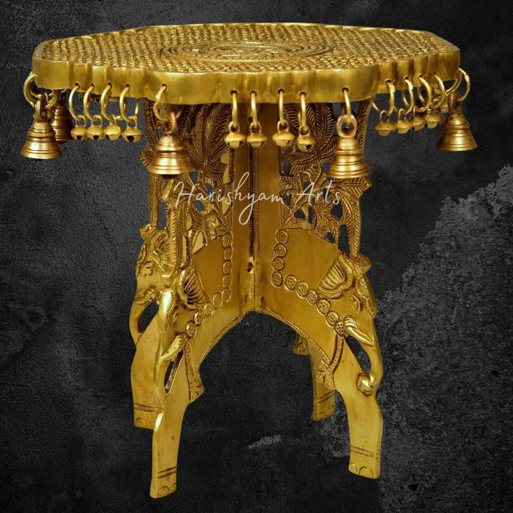 11" Brass Decorative Table Stand