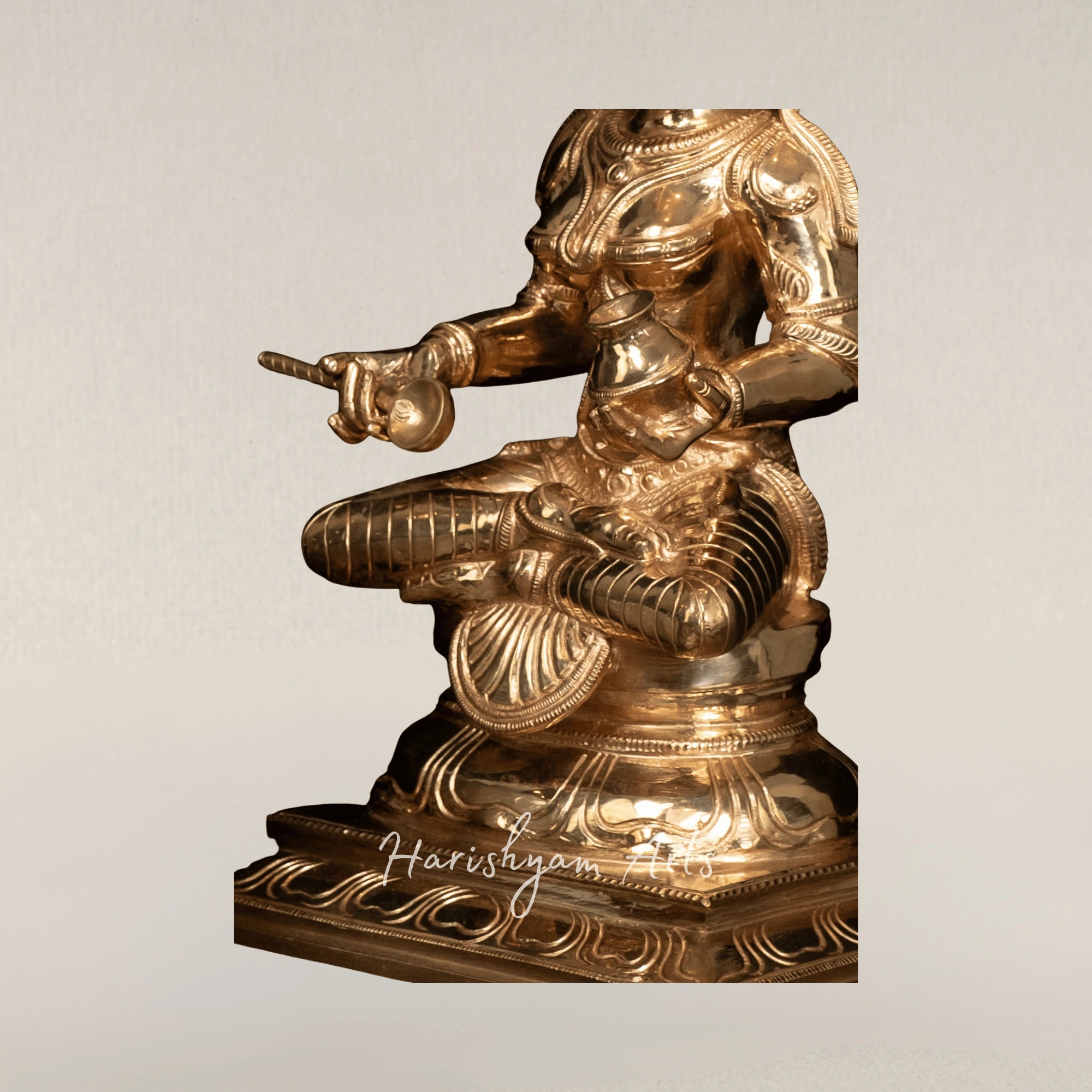 12" Goddess Annapoorani Panchaloha Bronze Divine Form of Food and Nourishment