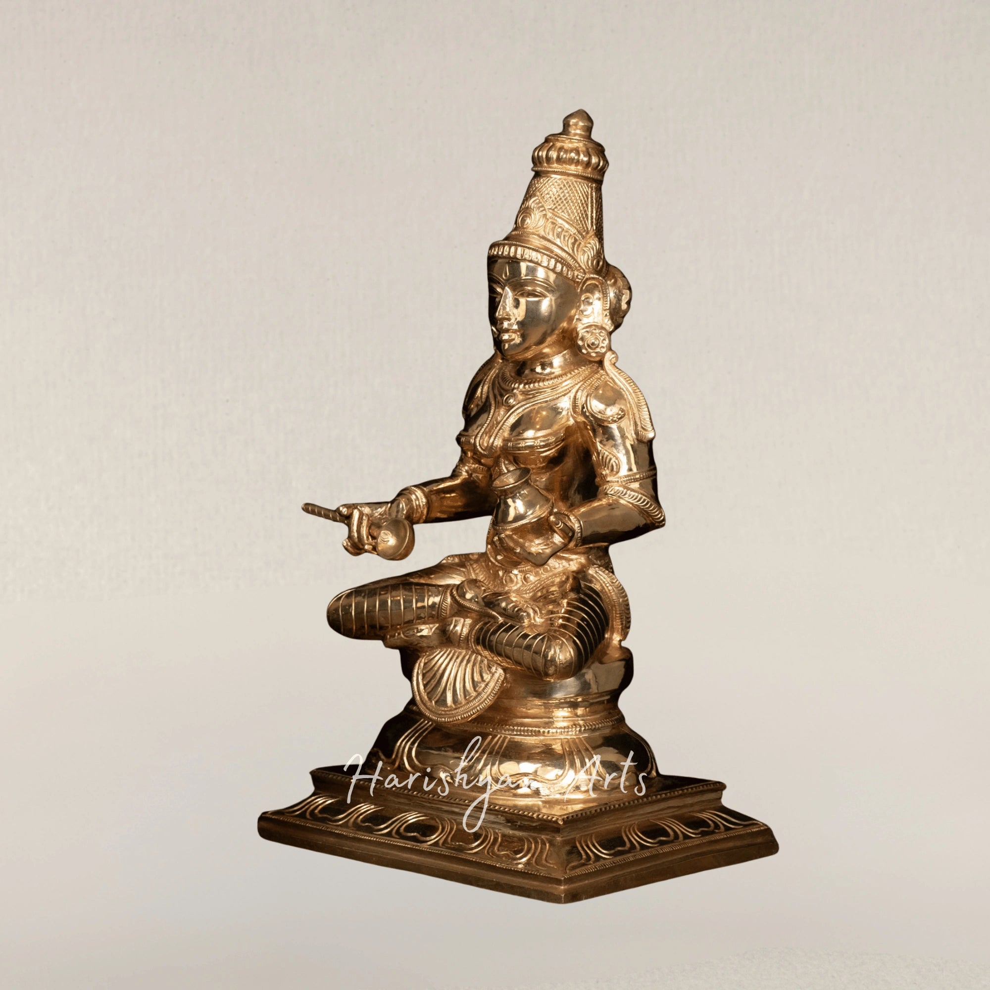 12" Goddess Annapoorani Panchaloha Bronze Divine Form of Food and Nourishment