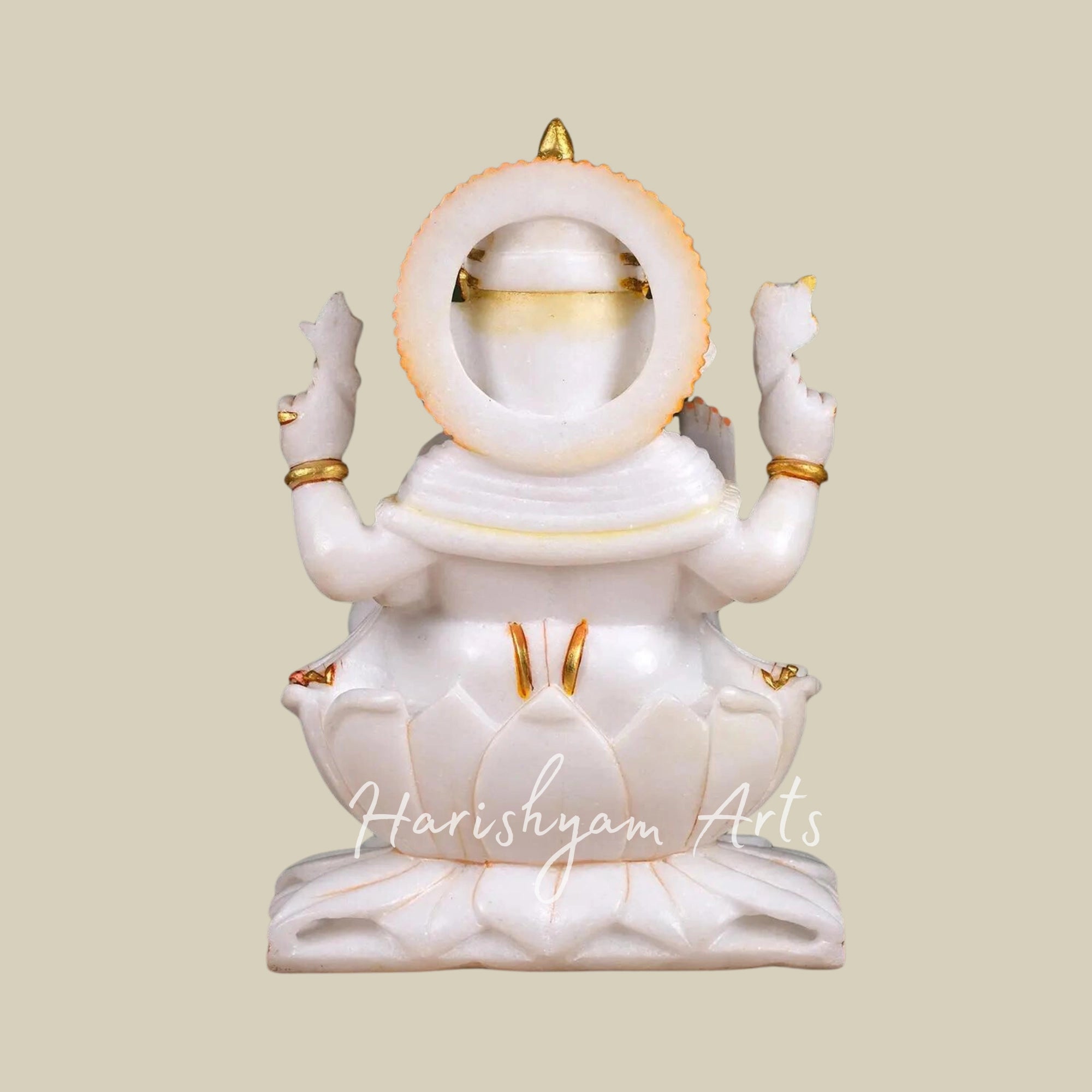 12" Lakshmi Ganesh Idol Marble5