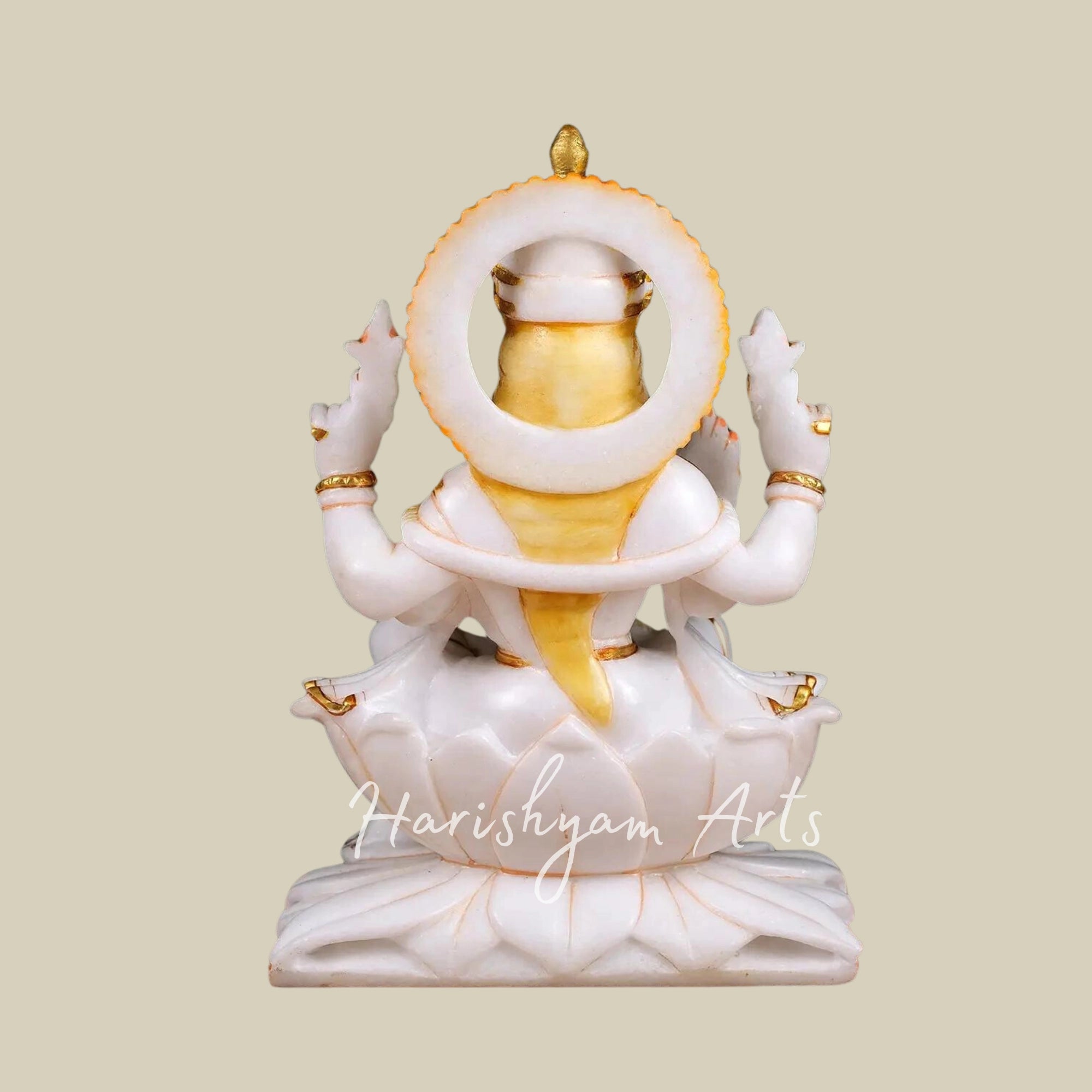 12" Lakshmi Ganesh Idol Marble6