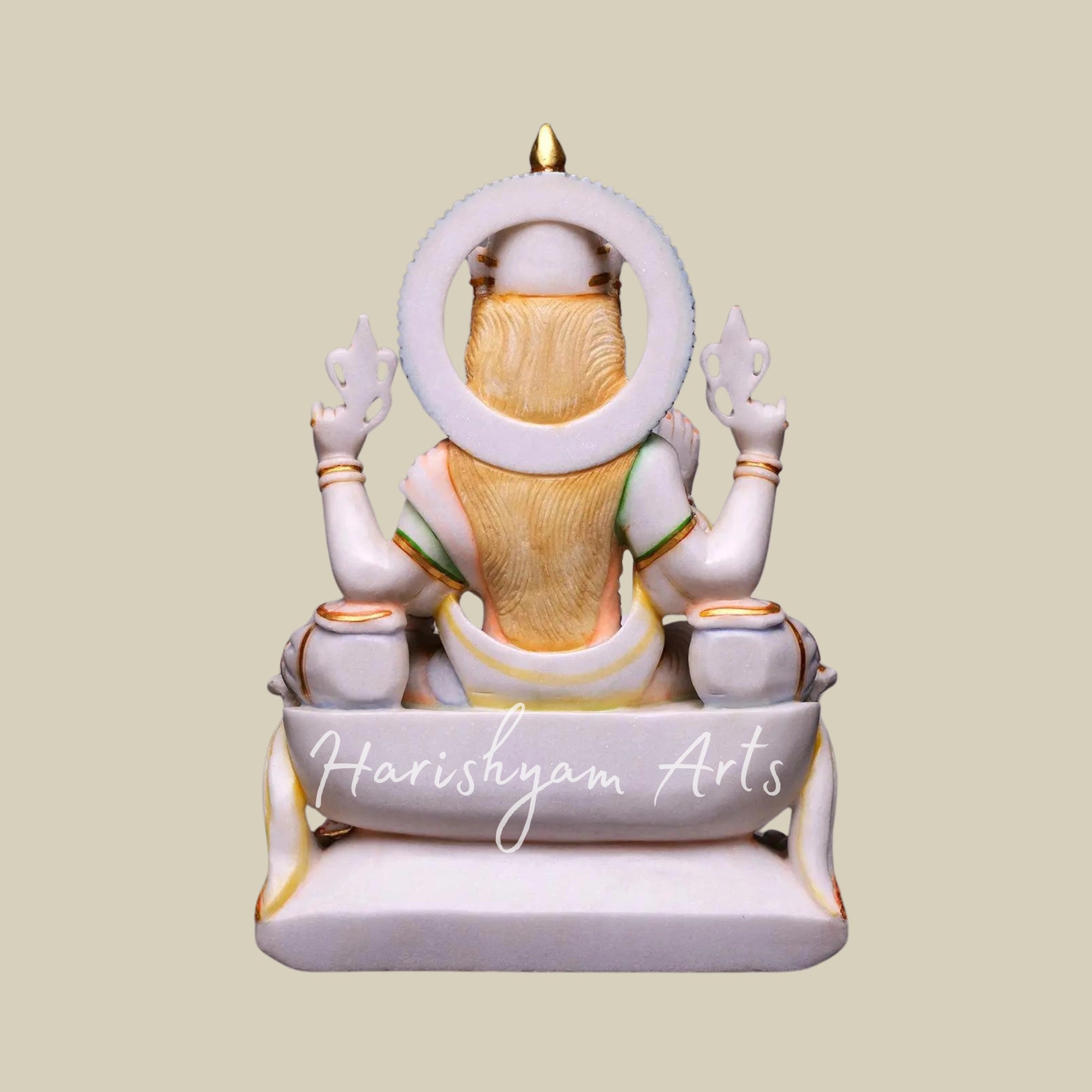 12" Lakshmi Ganesh Idol Marble7