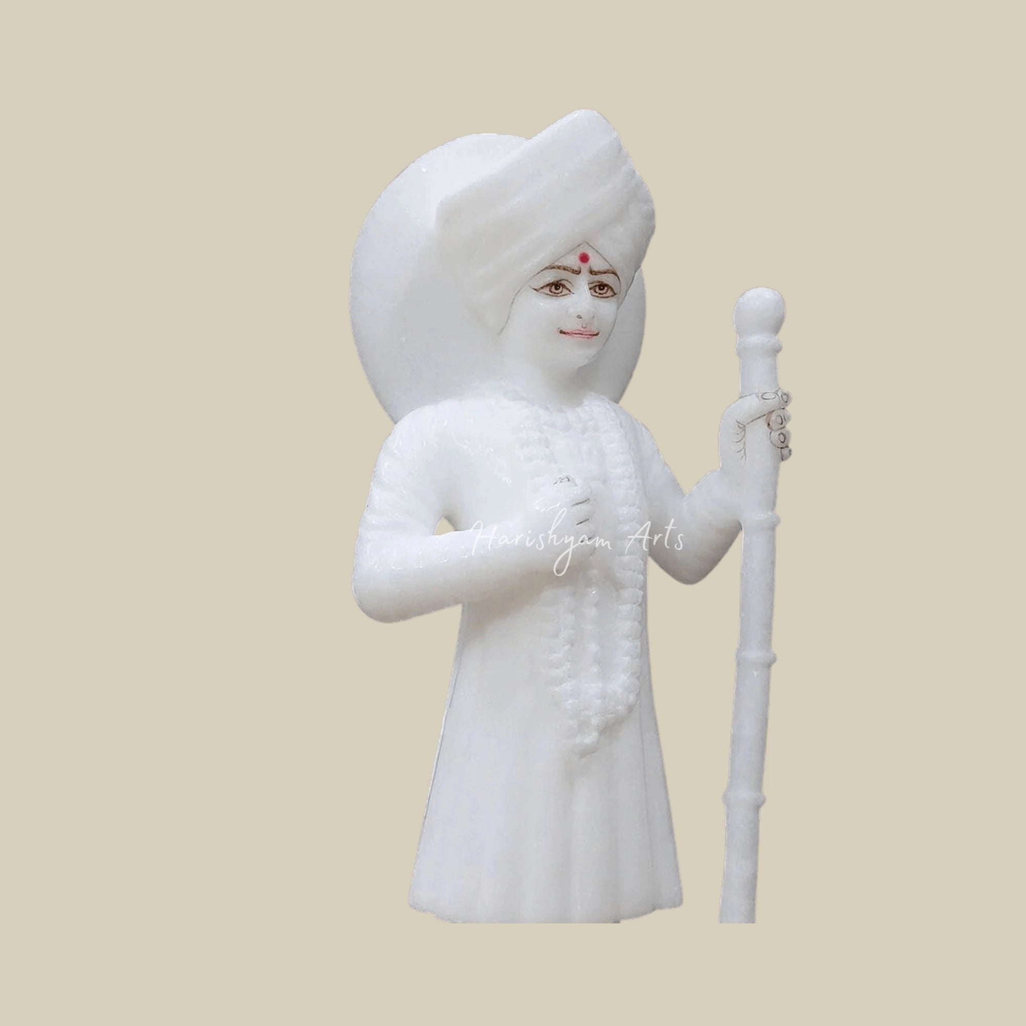 12" Marble Jalaram Bapa Idol5