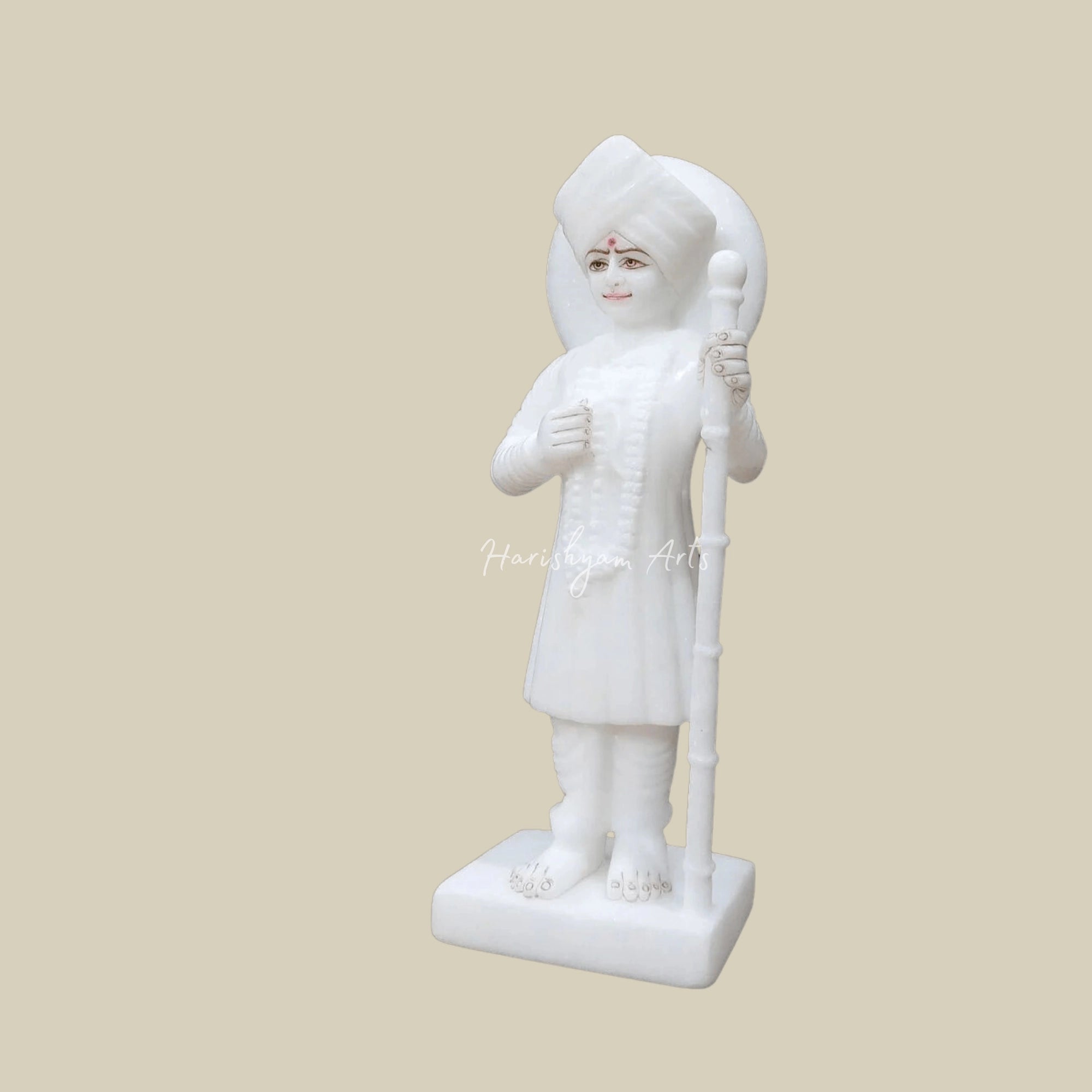 12" Marble Jalaram Bapa Idol