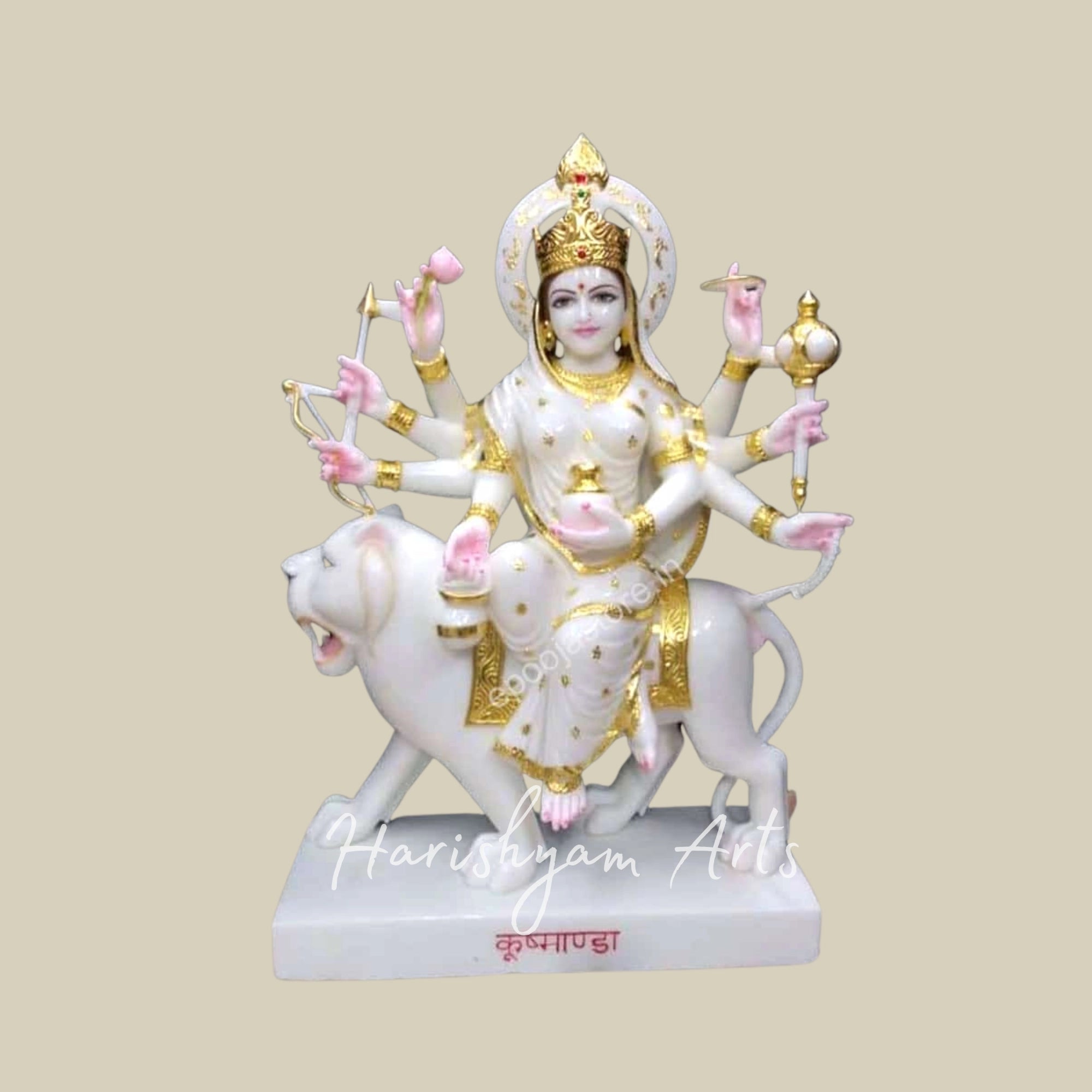 12" Marble Kushmanda Maa Statue