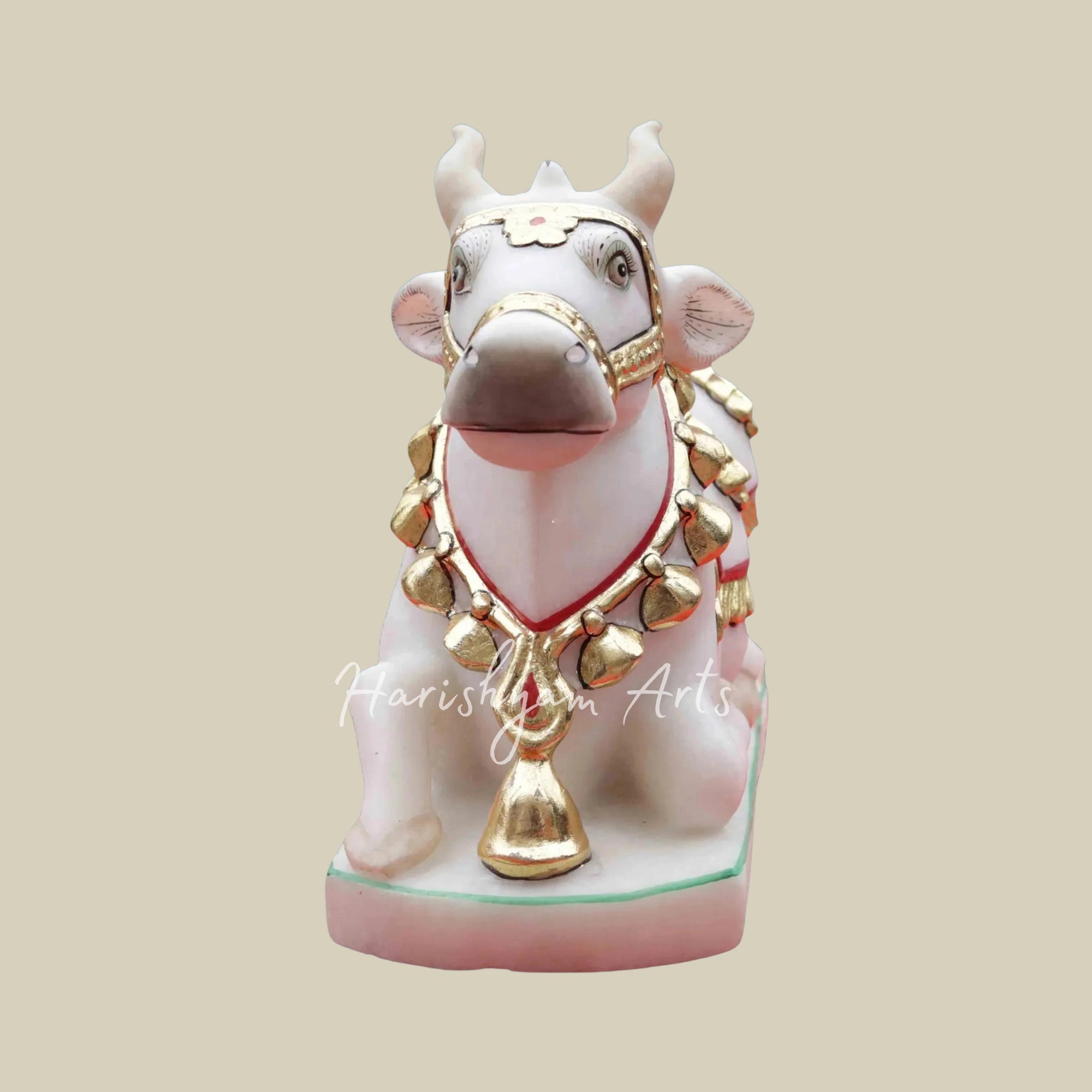 12 inches Marble Nandi Idol Online2