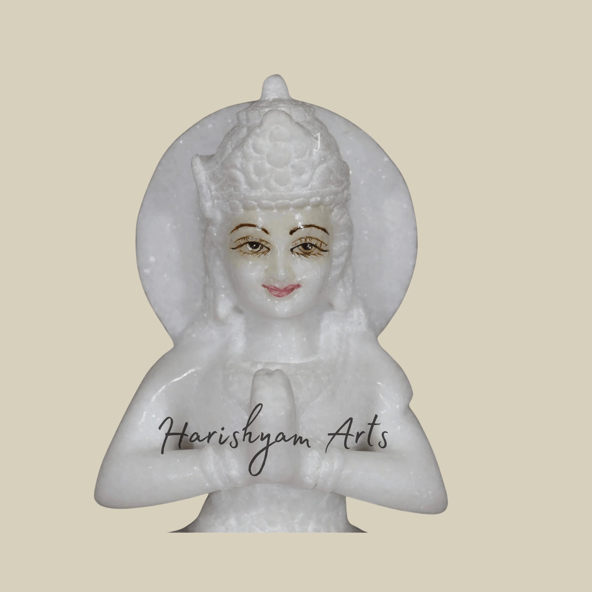 12" Parvati Maa Marble Statue