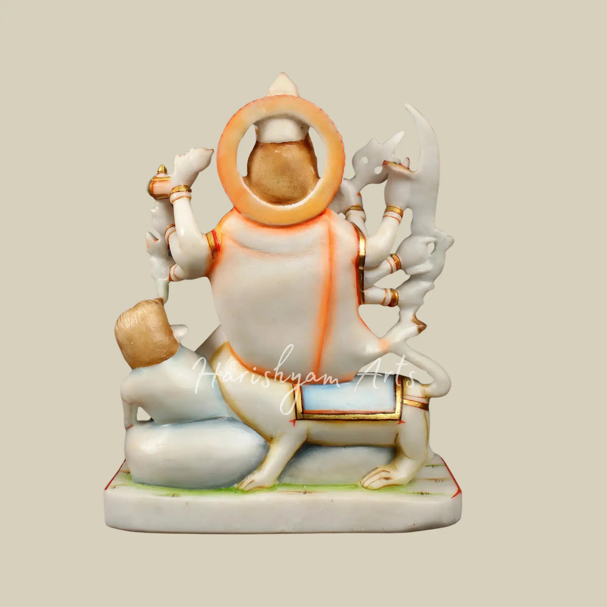 12" Durga Maa as Mahishasura Marble Moorti