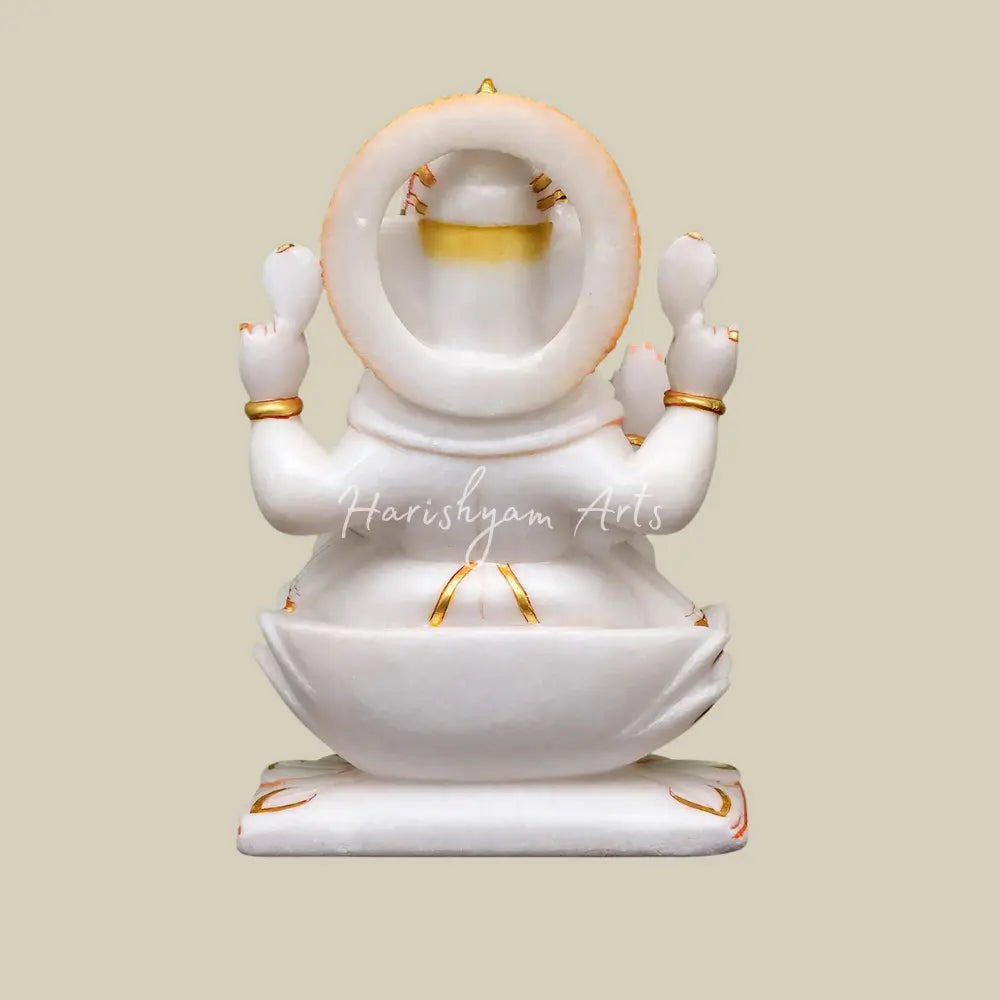 12" Marble Ganesha Idol for Home