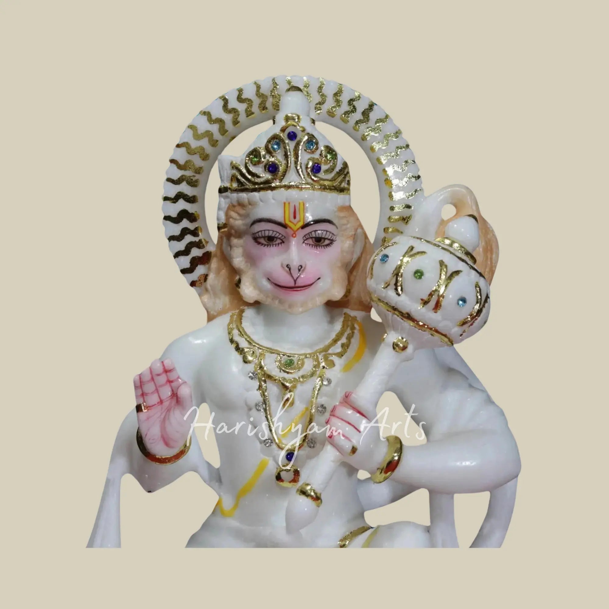 12 inches hanuman ji ki murti marble 1