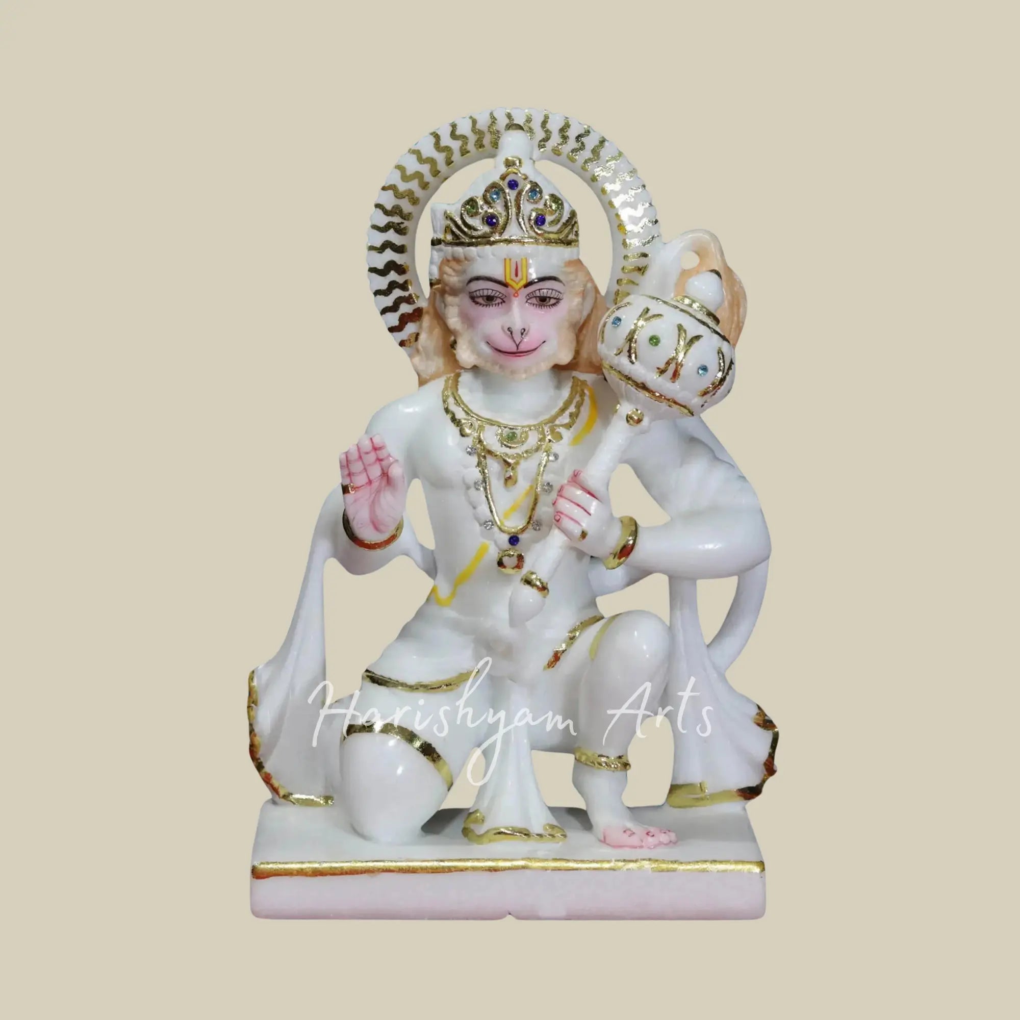 12 inches hanuman ji ki murti marble 3