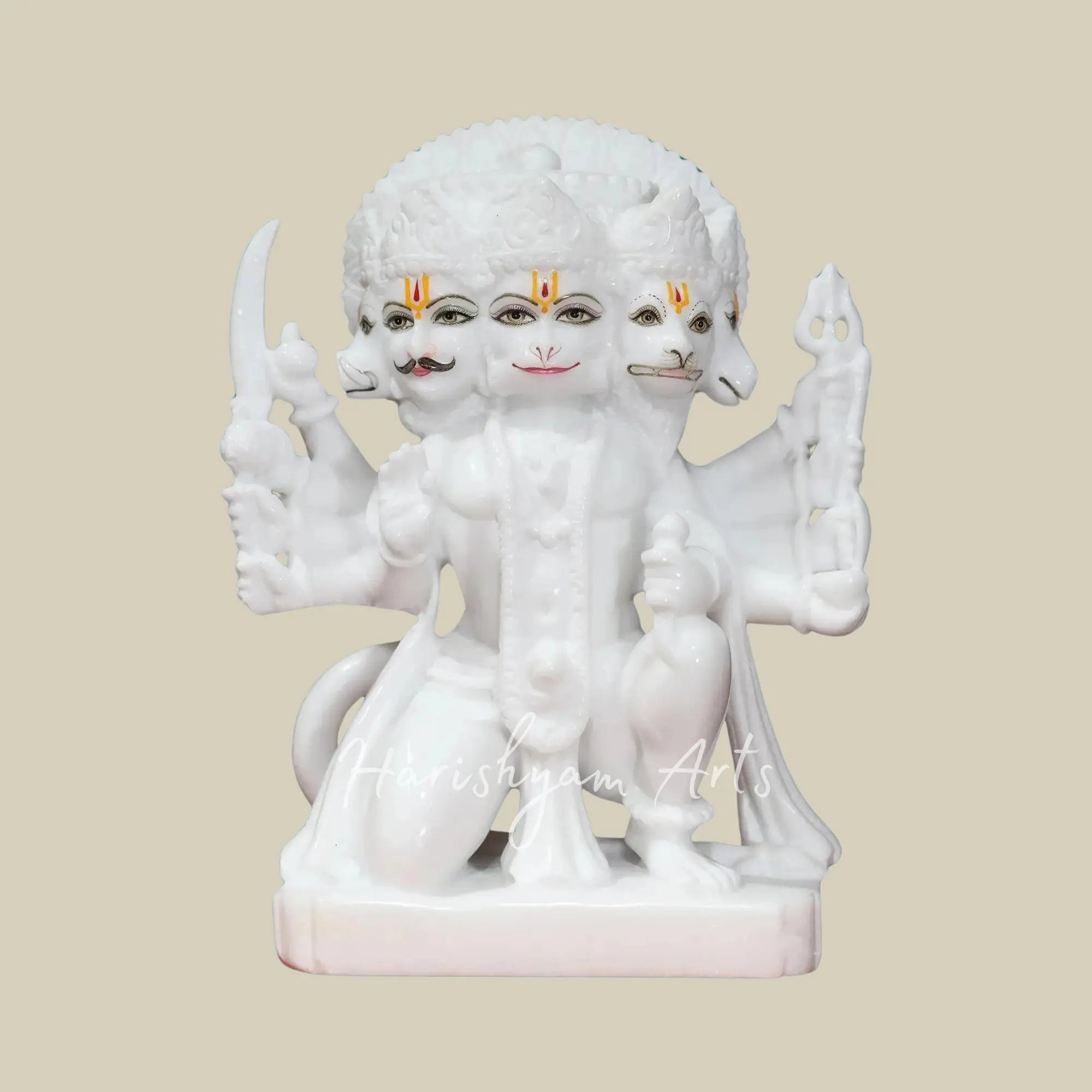 12 inches hanuman ji ki panchmukhi murti1