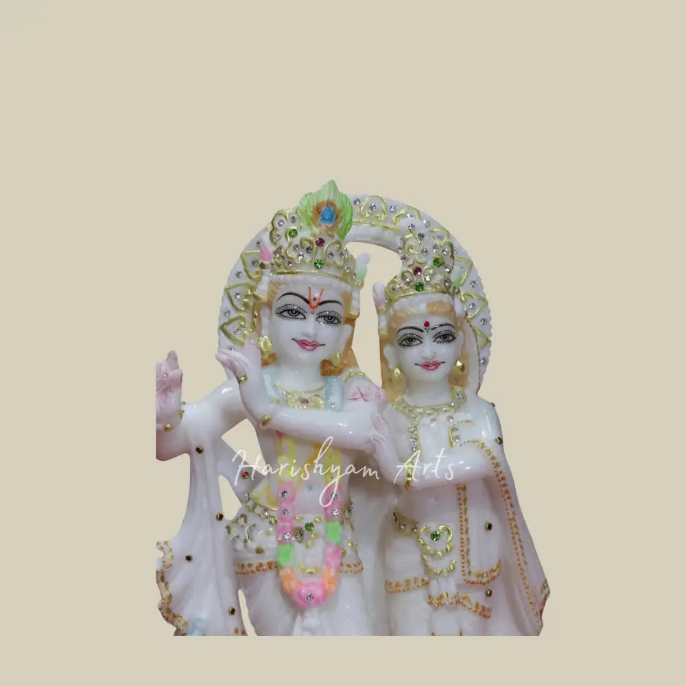 12" makrana marble radha krishna deity