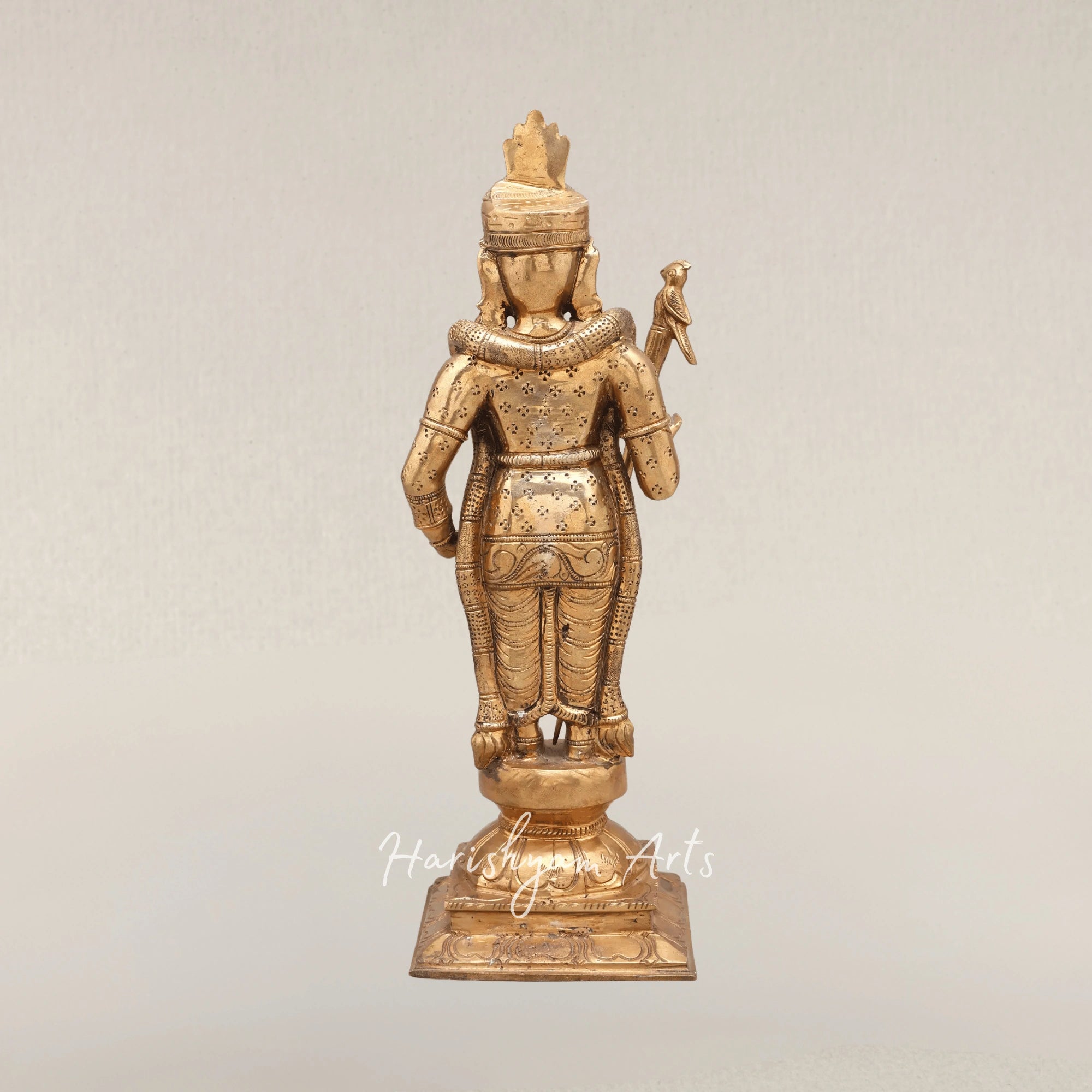 13" Divine Kumara Karttikeya Panchaloha Bronze Temple Grade Statue
