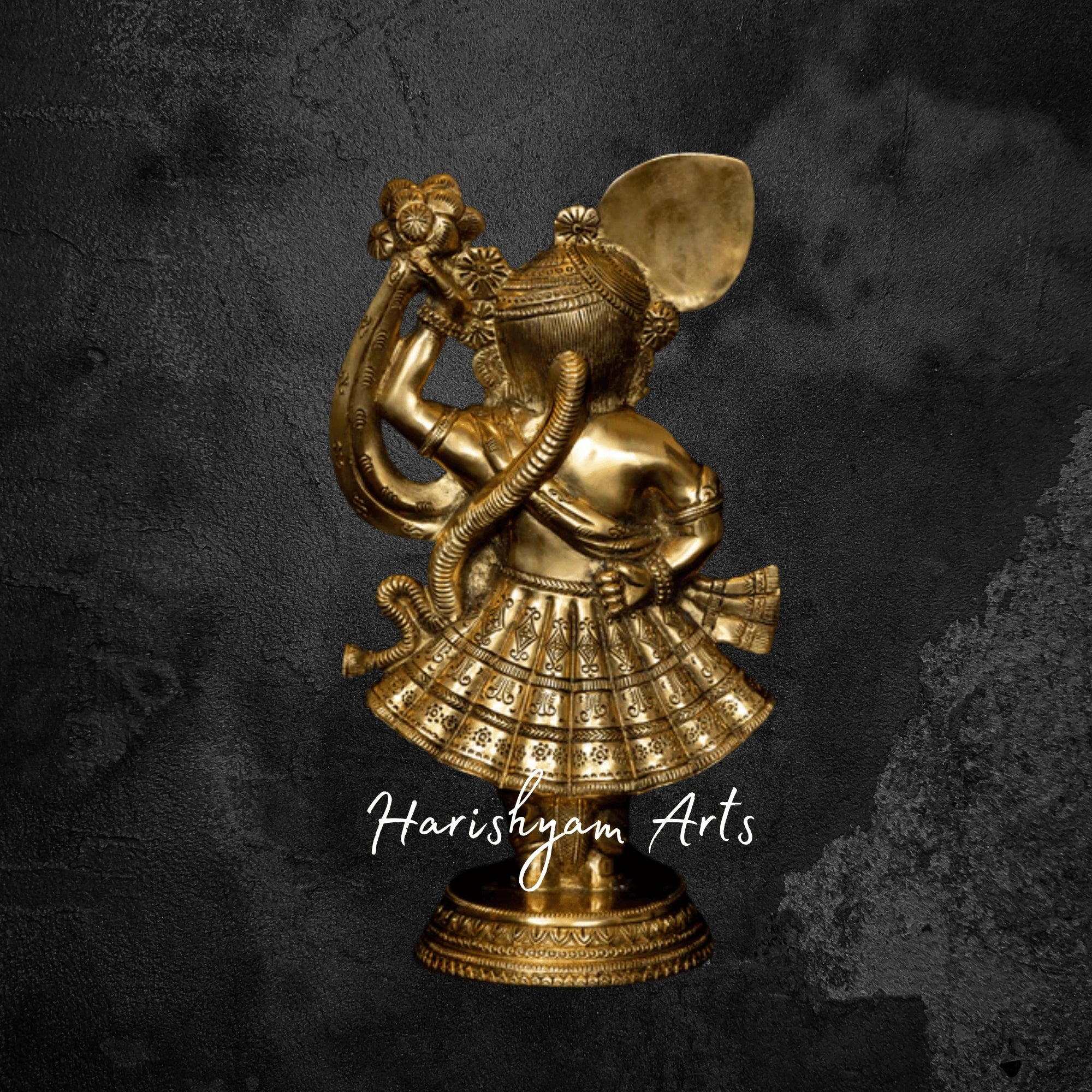 13" Traditional Nathdwara Style Shrinath Ji Brass Idol
