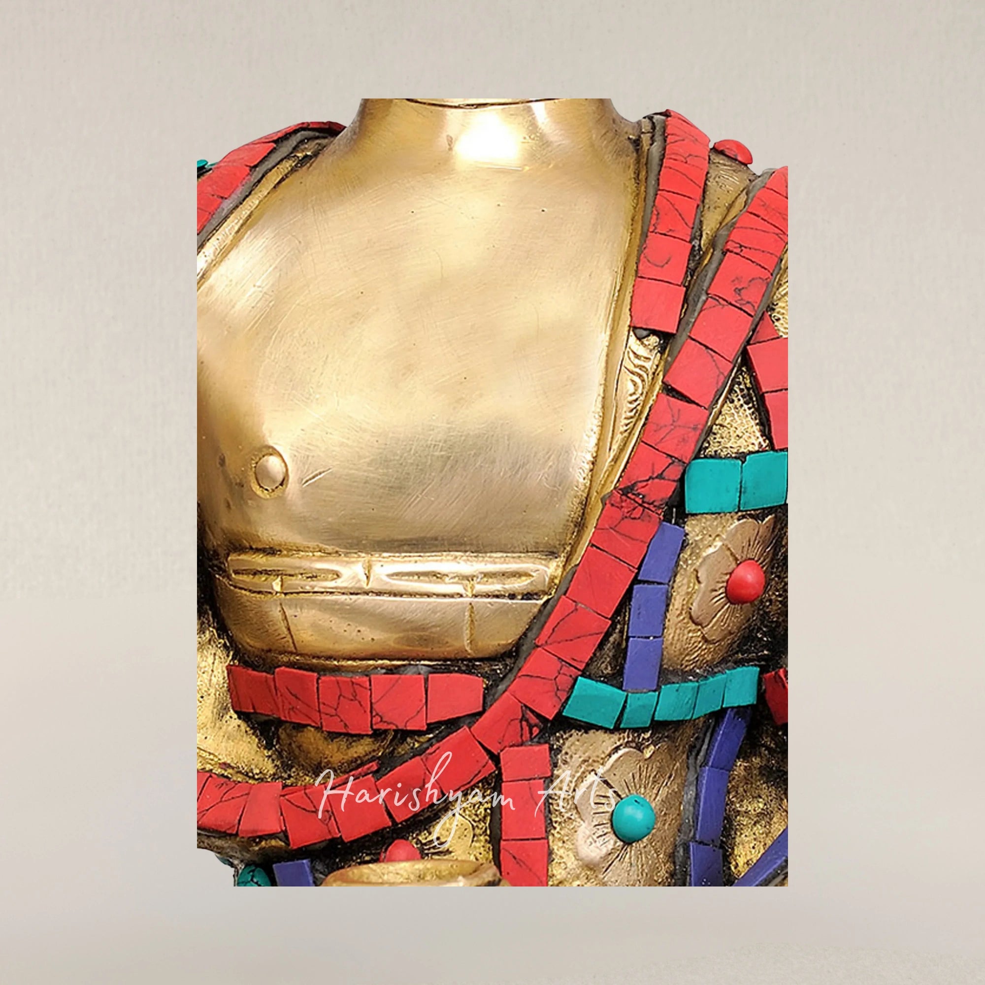 14" Meditation Buddha Brass Statue in Dhyana Mudra for Peaceful Spaces