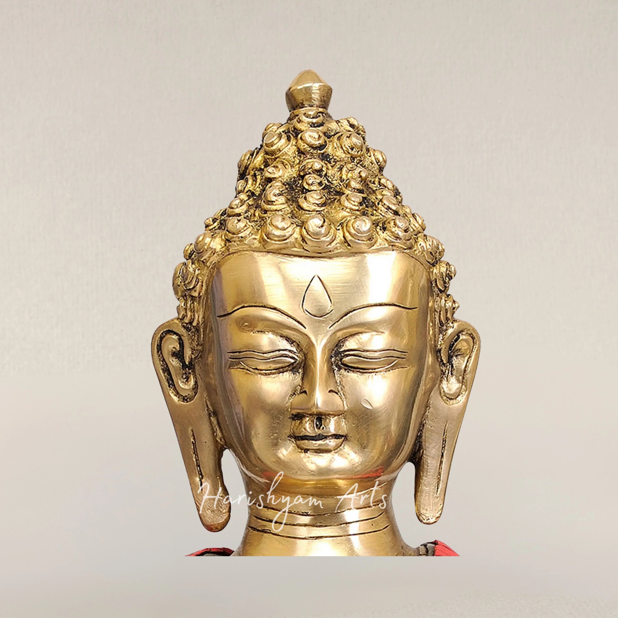 14" Meditation Buddha Brass Statue in Dhyana Mudra for Peaceful Spaces