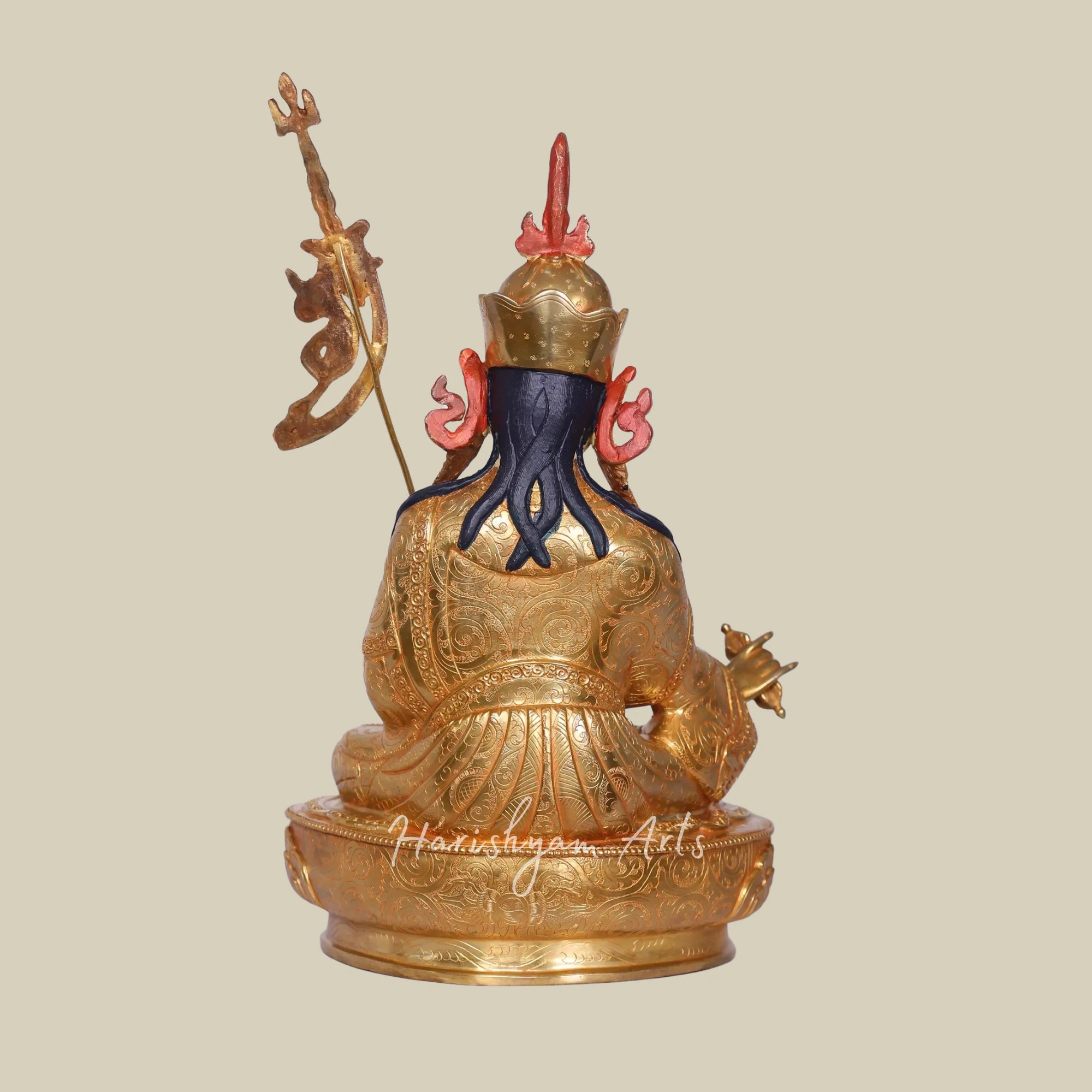 14" Traditional Guru Padmasambhava Statue Authentic Nepal Art