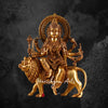 15" Antique Brass Goddess Durga Murti for Pooja