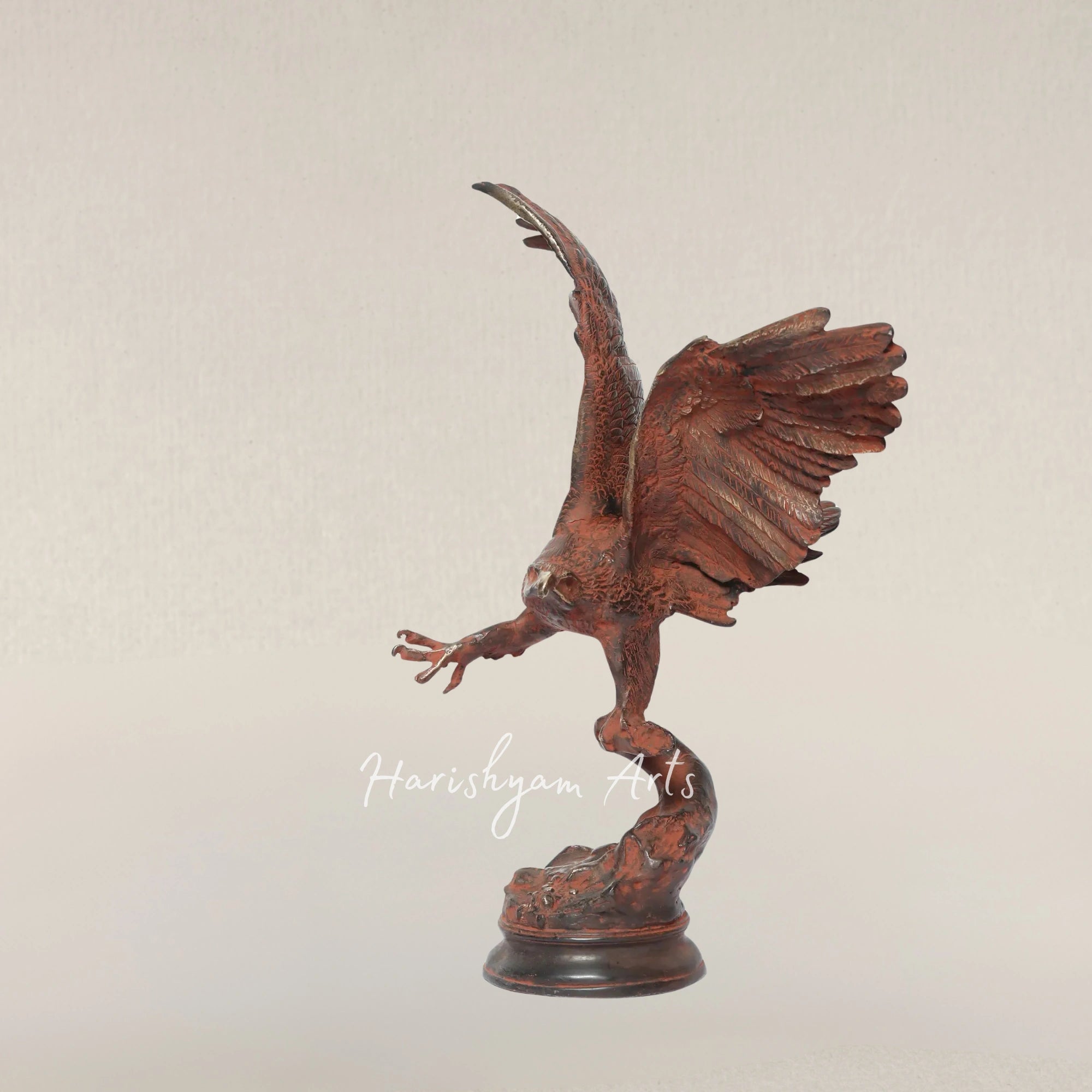15" Brass Decorative Eagle Figurine | Home Decor