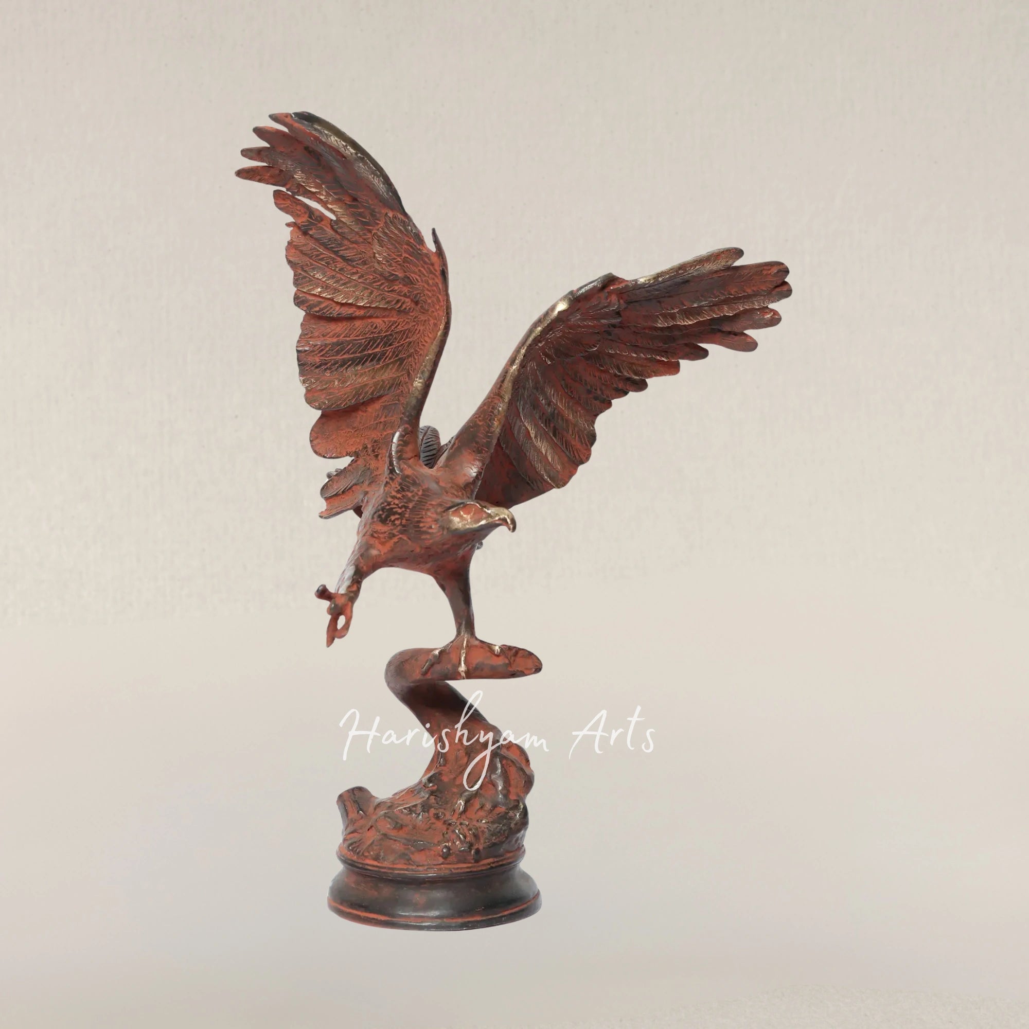 15" Brass Decorative Eagle Figurine | Home Decor