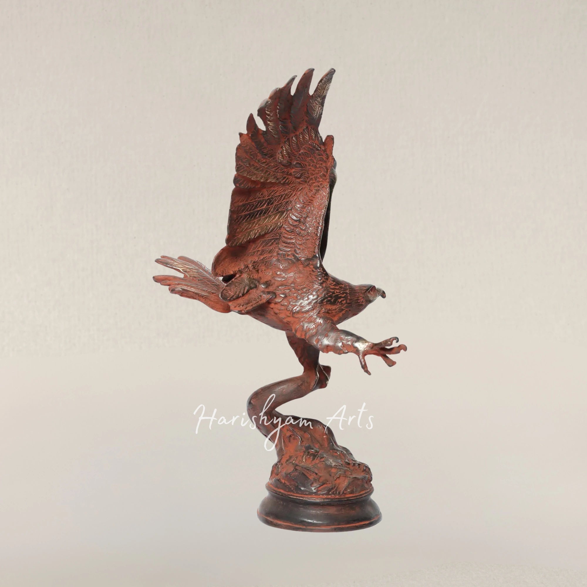 15" Brass Decorative Eagle Figurine | Home Decor