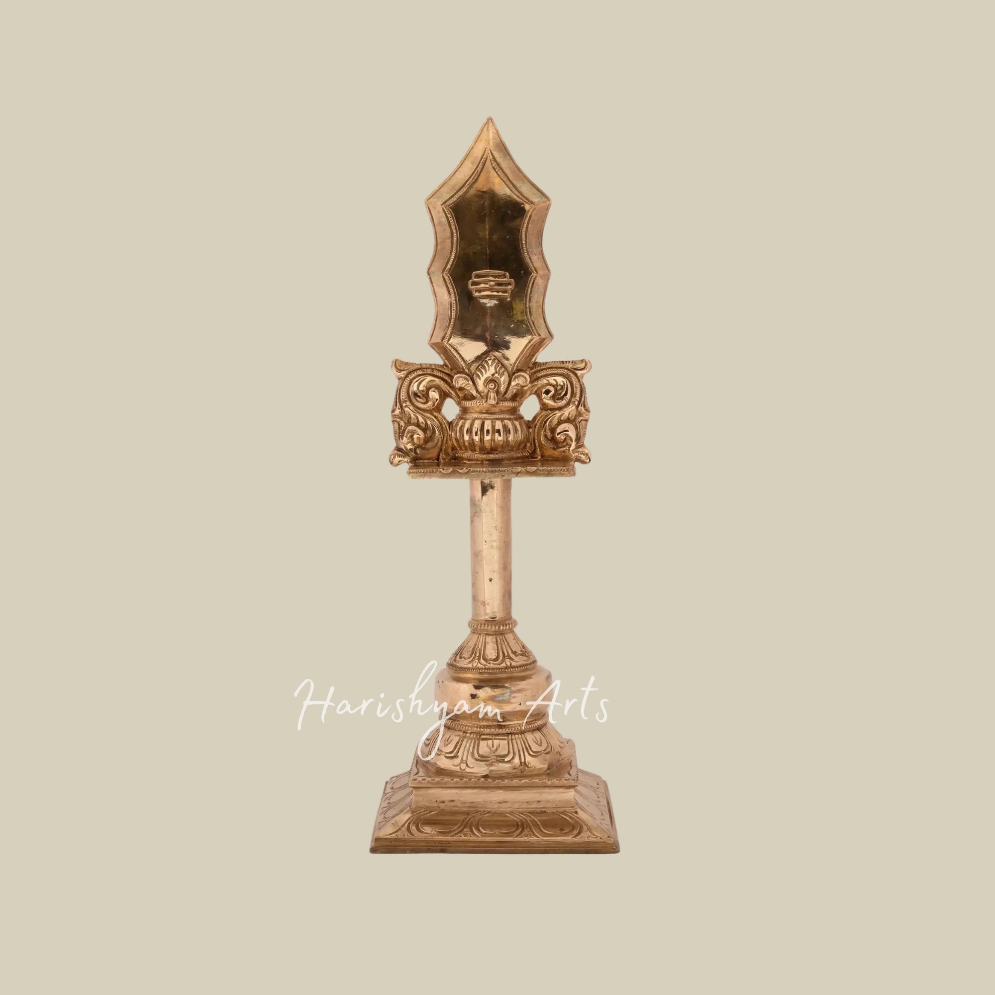 15'' Bronze Statue of Hindu God Murugan with Vajravel