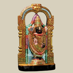 15" Lord Venkateshvara as Tirupati Balaji Statue in Marble
