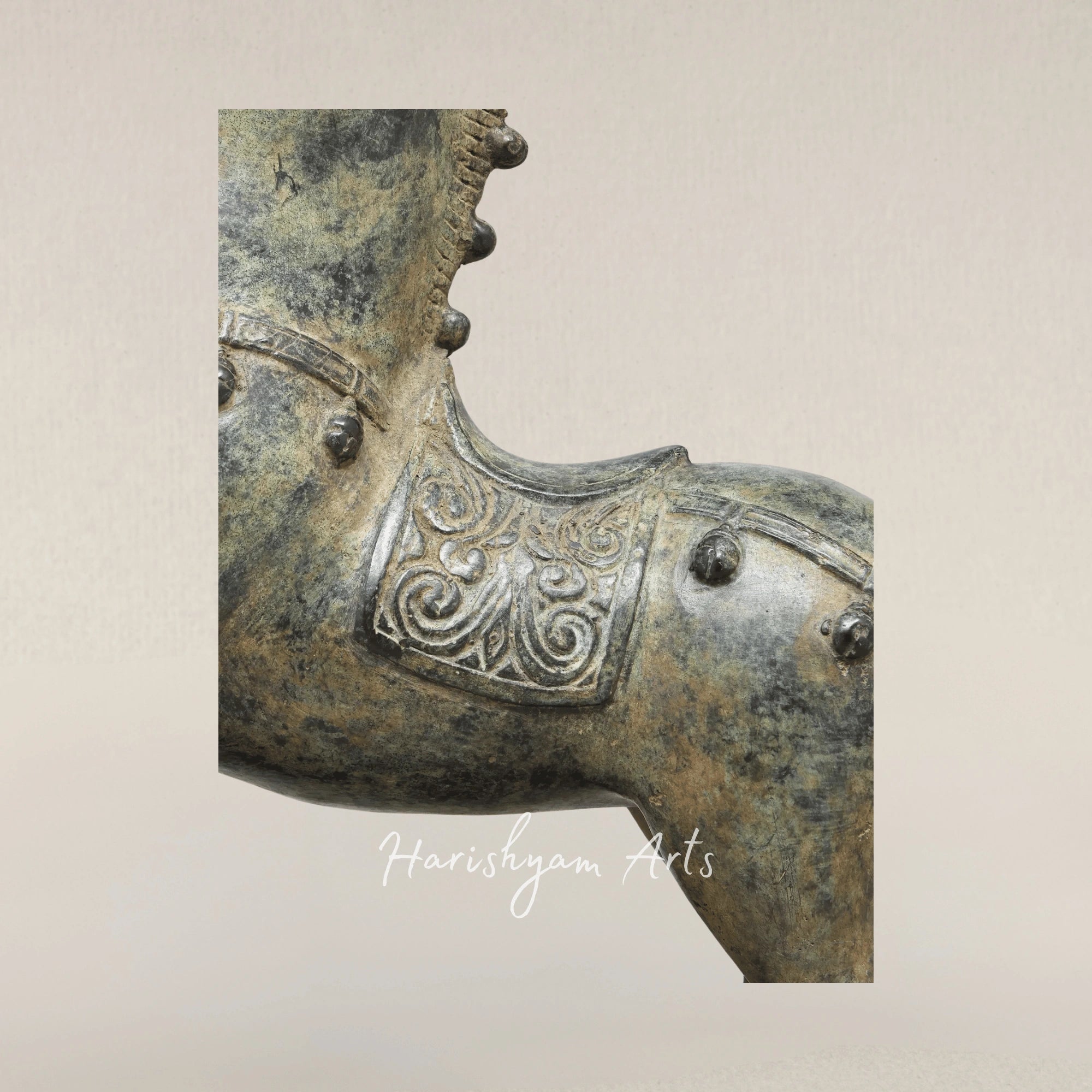 15" Majestic Brass Horse Sculpture for Elegant Home Decor