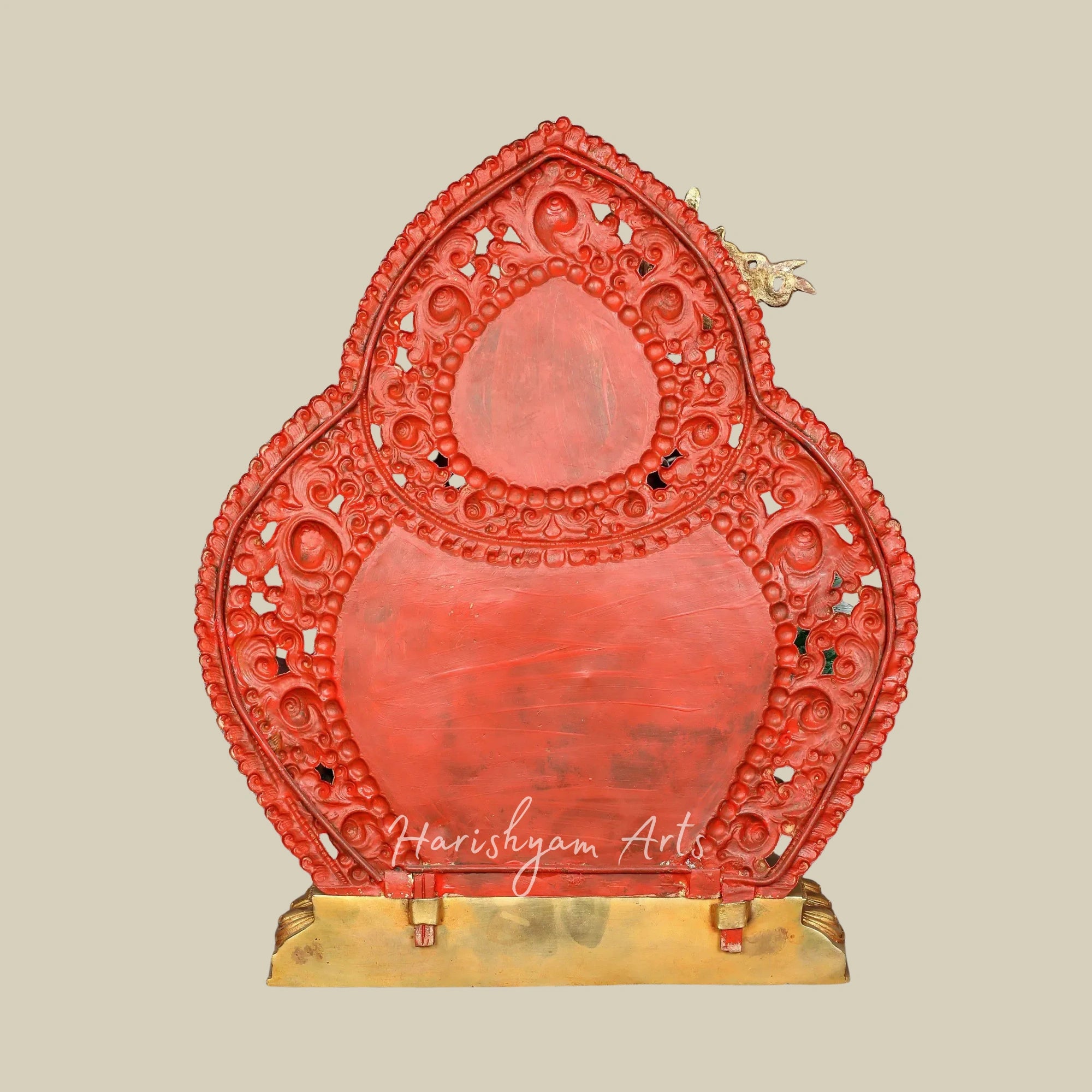 15" Nepal Origin Kubera Wealth Guardian Statue in Pure Copper