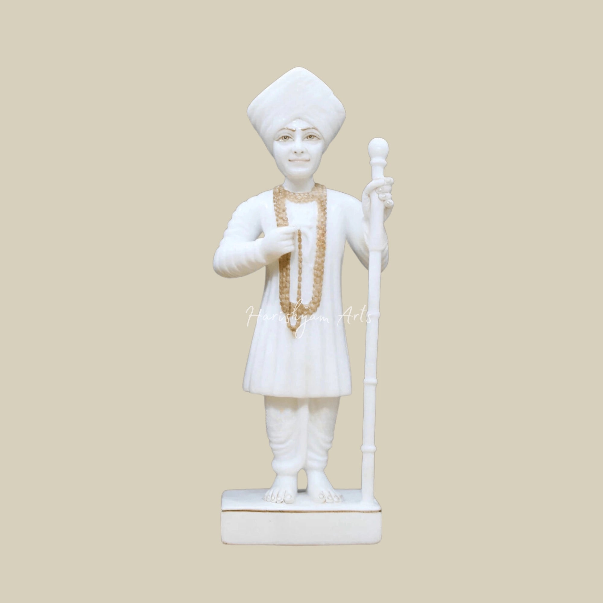 15 inches Jalaram Bapa Murti in Marble