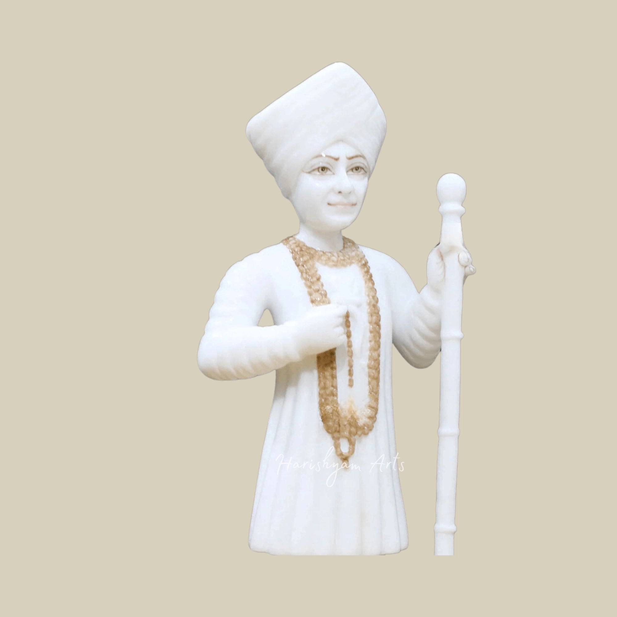 15 inches Jalaram Bapa Murti in Marble5