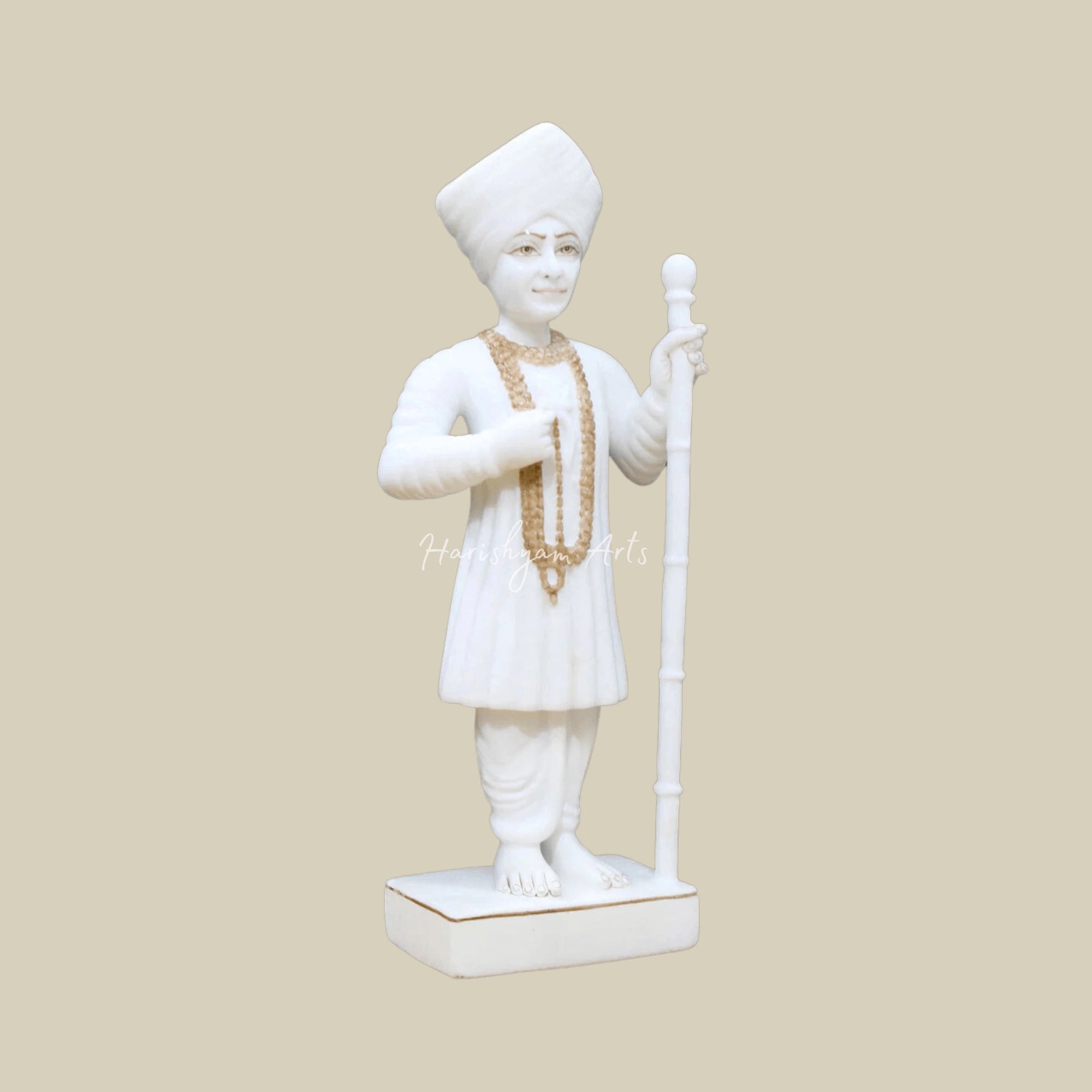 15 inches Jalaram Bapa Murti in Marble6