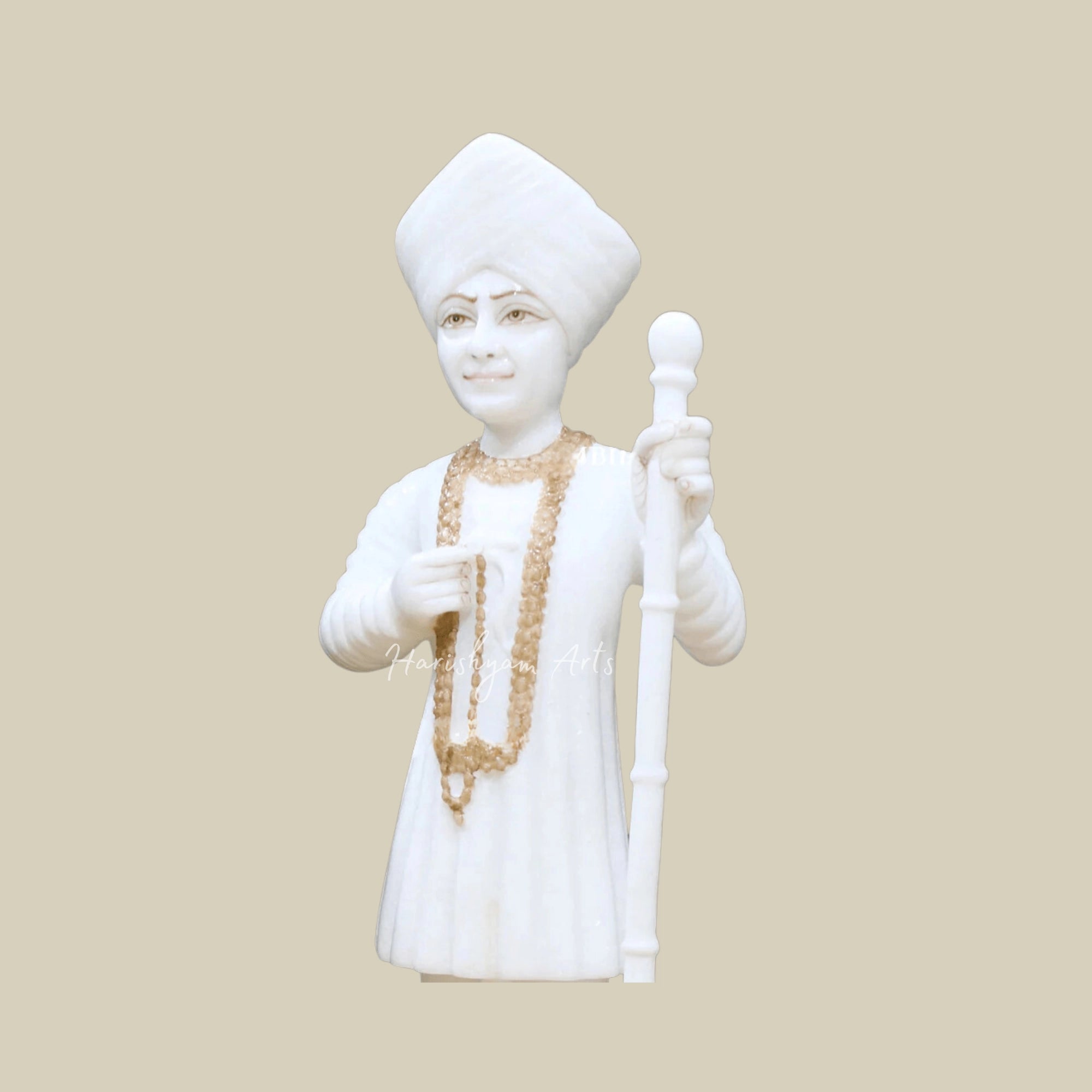 15 inches Jalaram Bapa Murti in Marble7