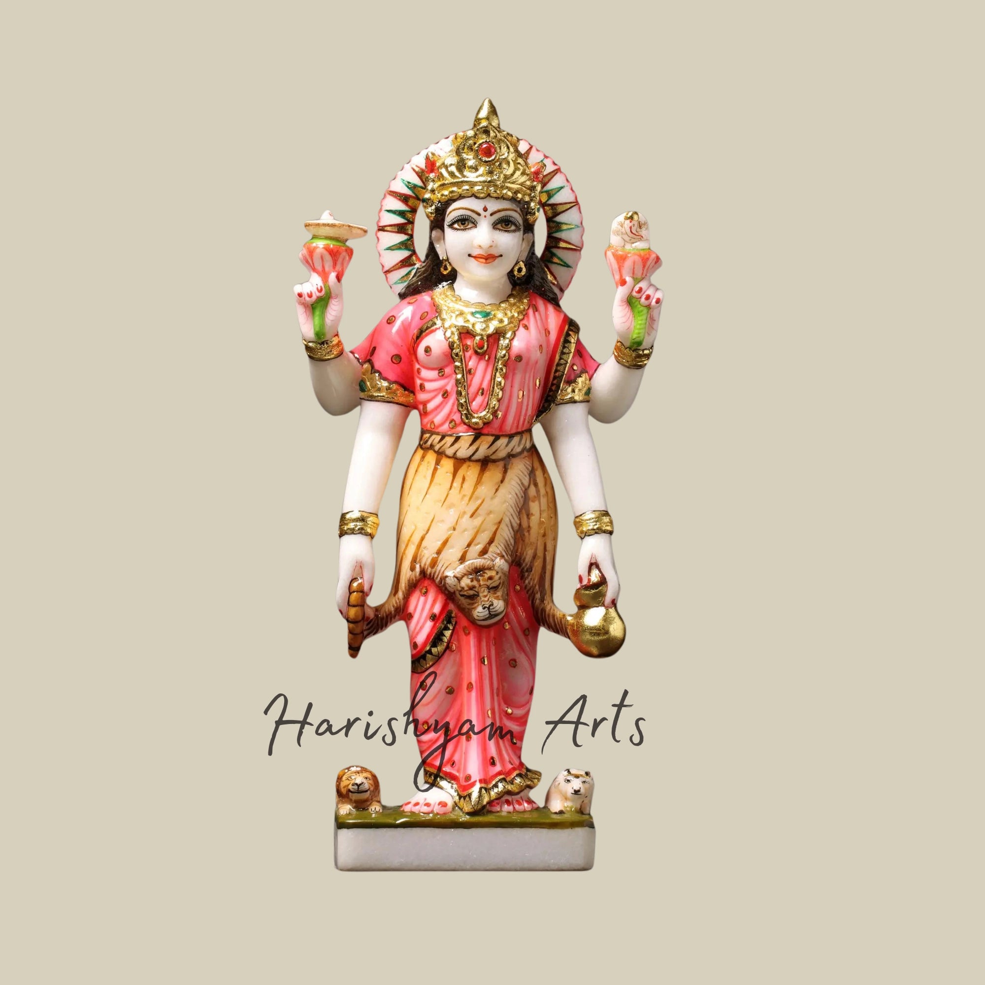 15" Marble Parvati Mata Murti for Home1